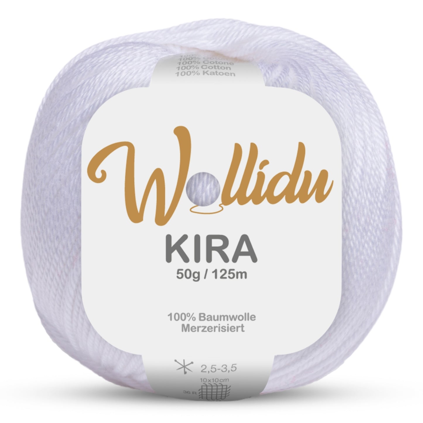 Kira 50g – Merzerisierte Baumwolle zum Häkeln & Stricken (Einzelknäuel, OEKO-TEX®)