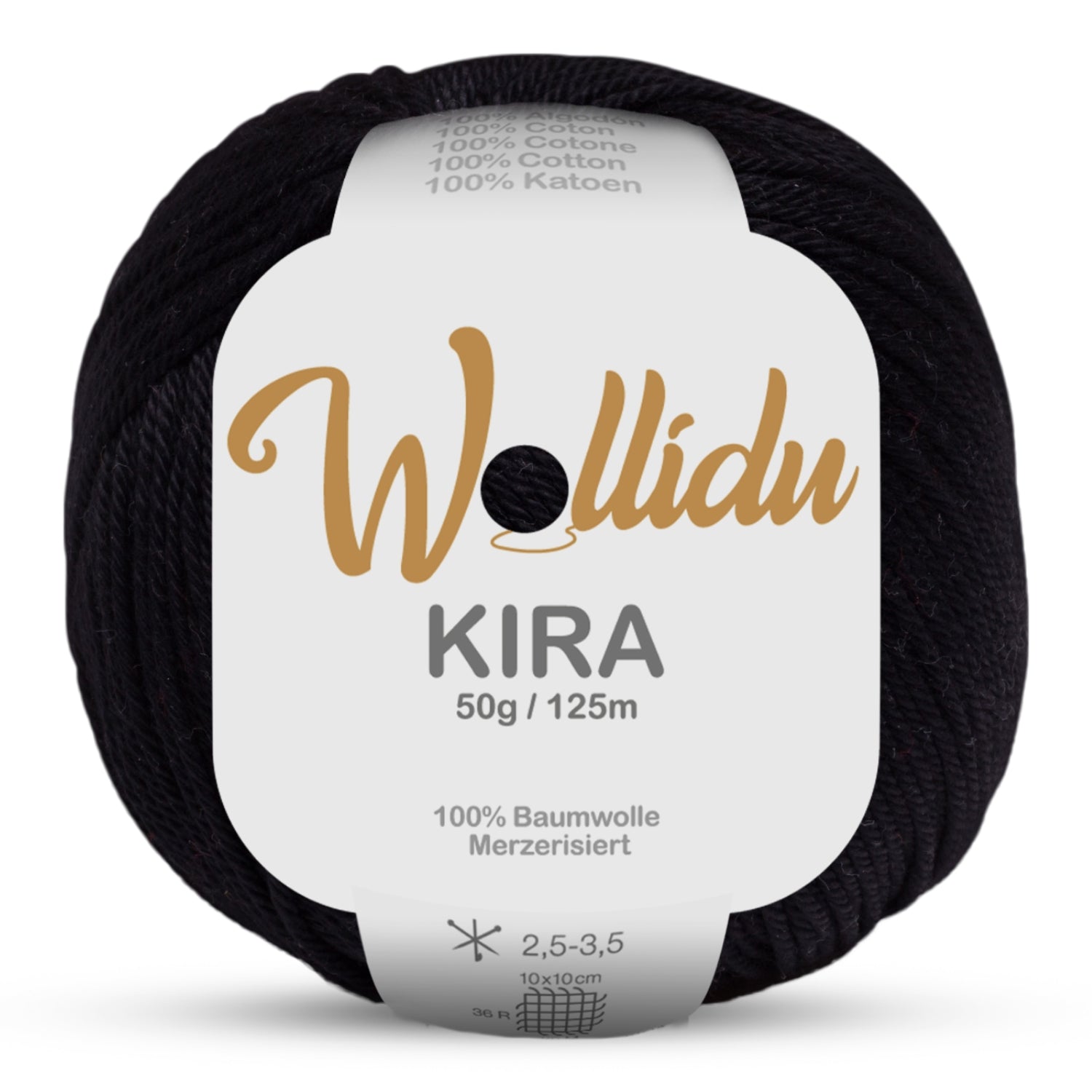 Kira 50g – Merzerisierte Baumwolle zum Häkeln & Stricken (Einzelknäuel, OEKO-TEX®)