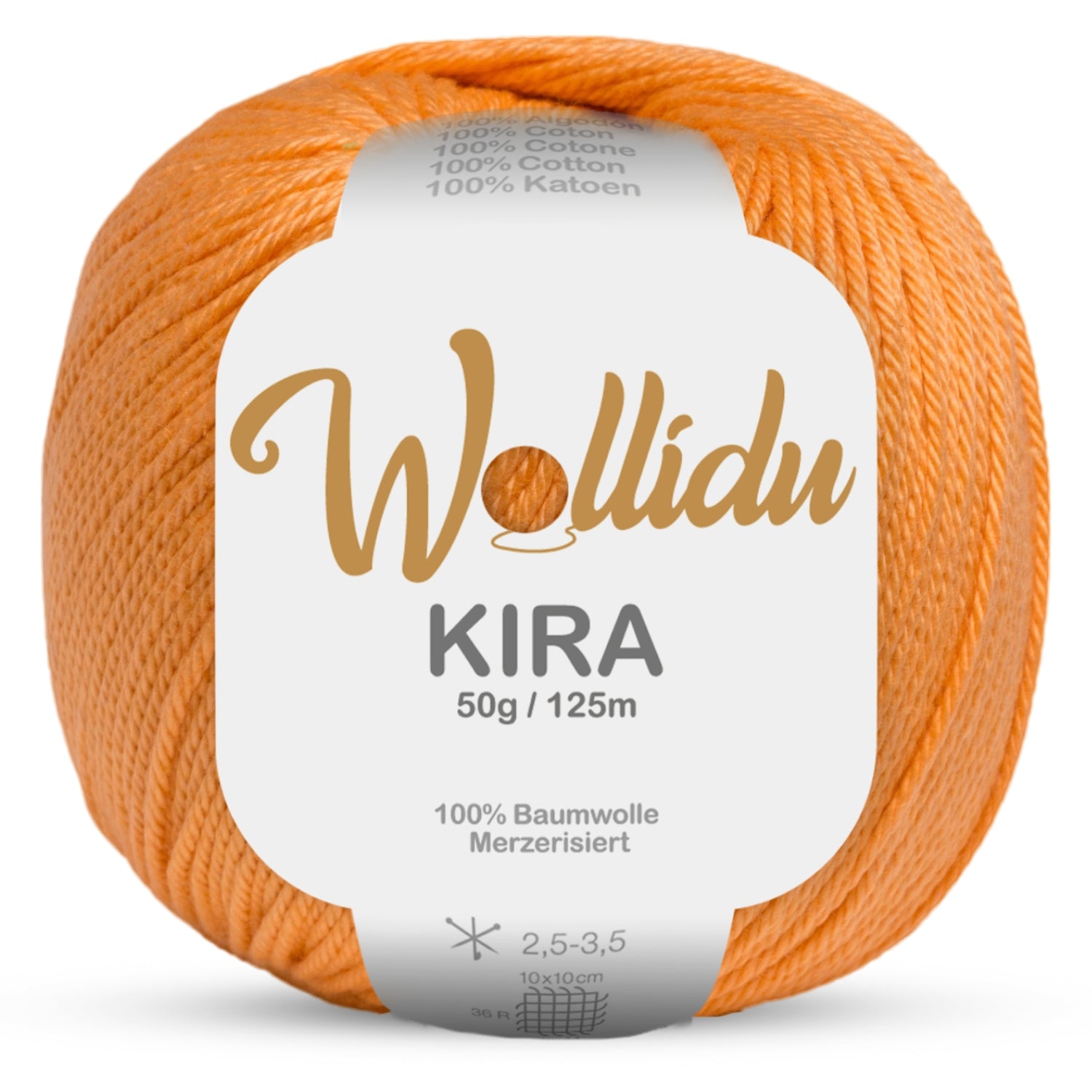 Kira 50g – Merzerisierte Baumwolle zum Häkeln & Stricken (Einzelknäuel, OEKO-TEX®)