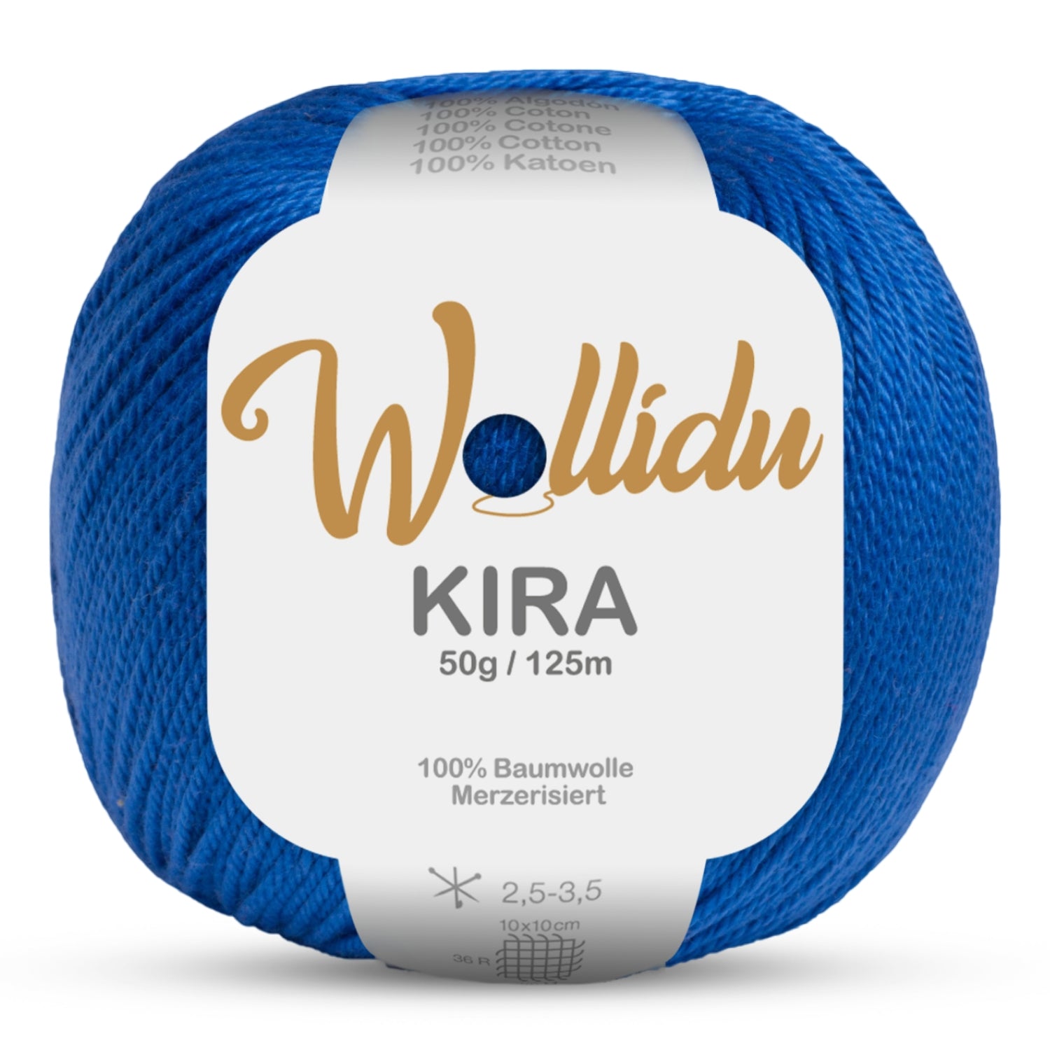Kira 50g – Merzerisierte Baumwolle zum Häkeln & Stricken (Einzelknäuel, OEKO-TEX®)