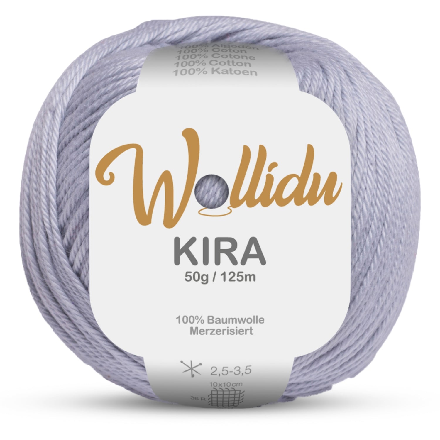 Kira 50g – Merzerisierte Baumwolle zum Häkeln & Stricken (Einzelknäuel, OEKO-TEX®)