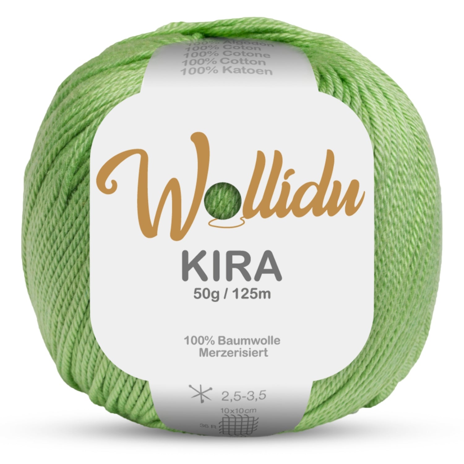 Kira 50g – Merzerisierte Baumwolle zum Häkeln & Stricken (Einzelknäuel, OEKO-TEX®)