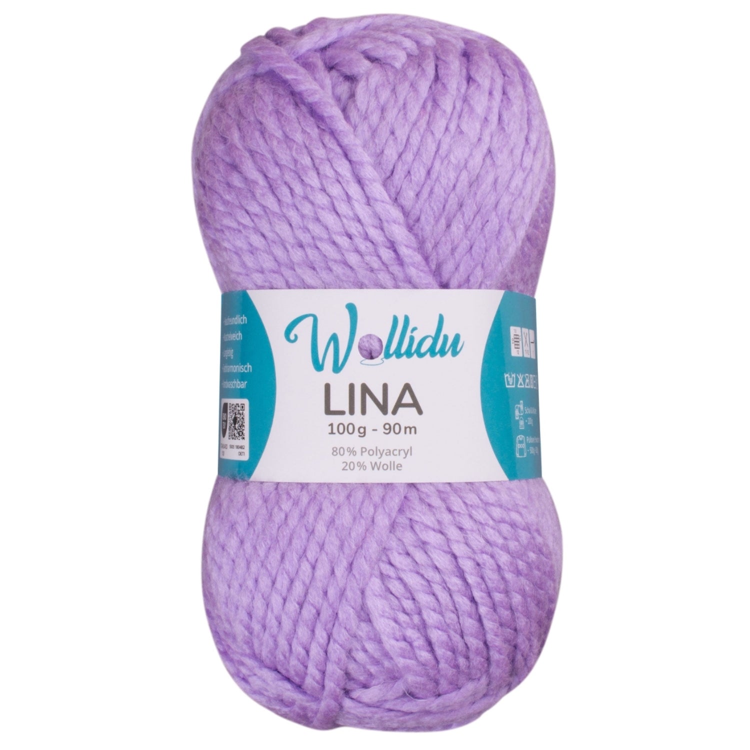 Lina 100g – Mulesingfreie Acryl-Schafwolle zum Stricken & Häkeln (Einzelknäuel, OEKO-TEX®)