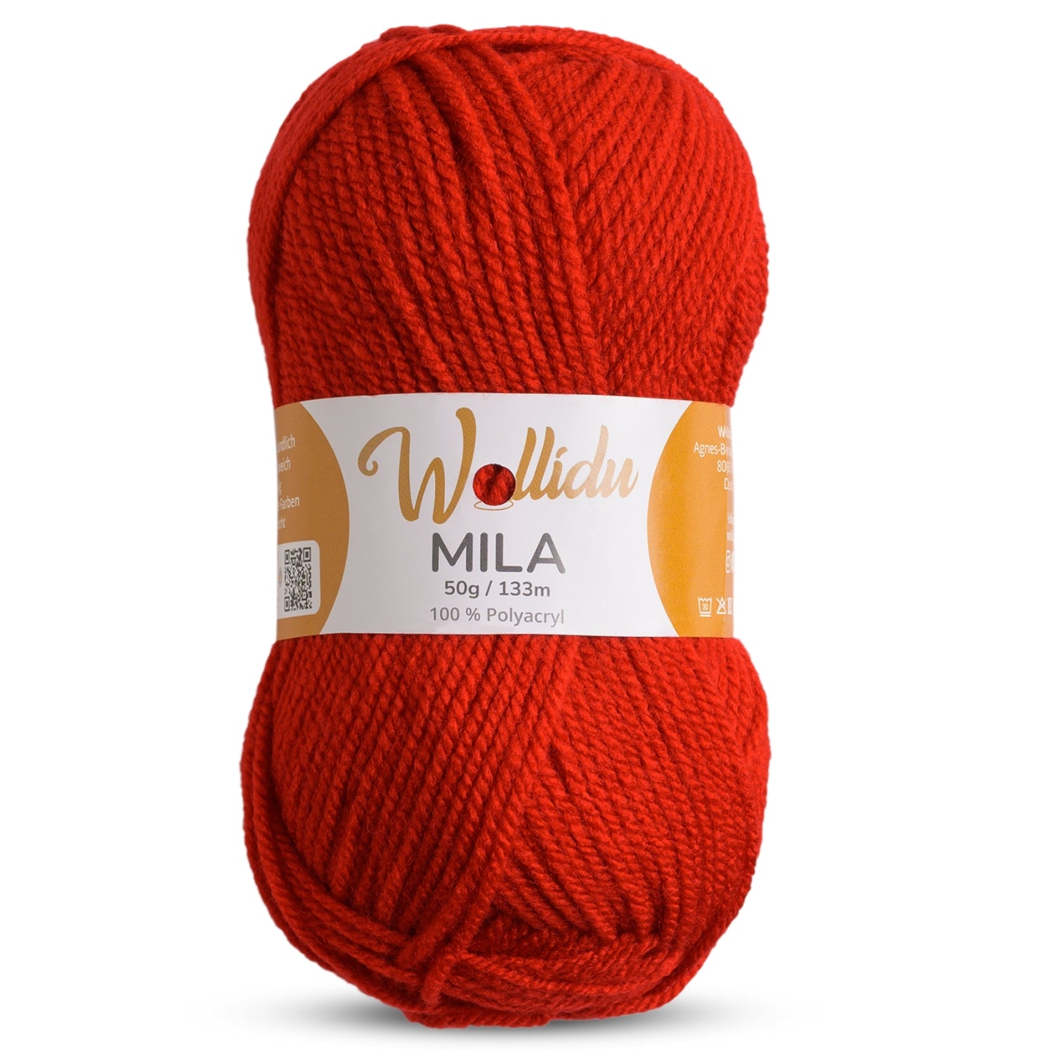 Mila 50g – Weiches Acrylgarn zum Häkeln & Stricken (Einzelknäuel, OEKO-TEX®)