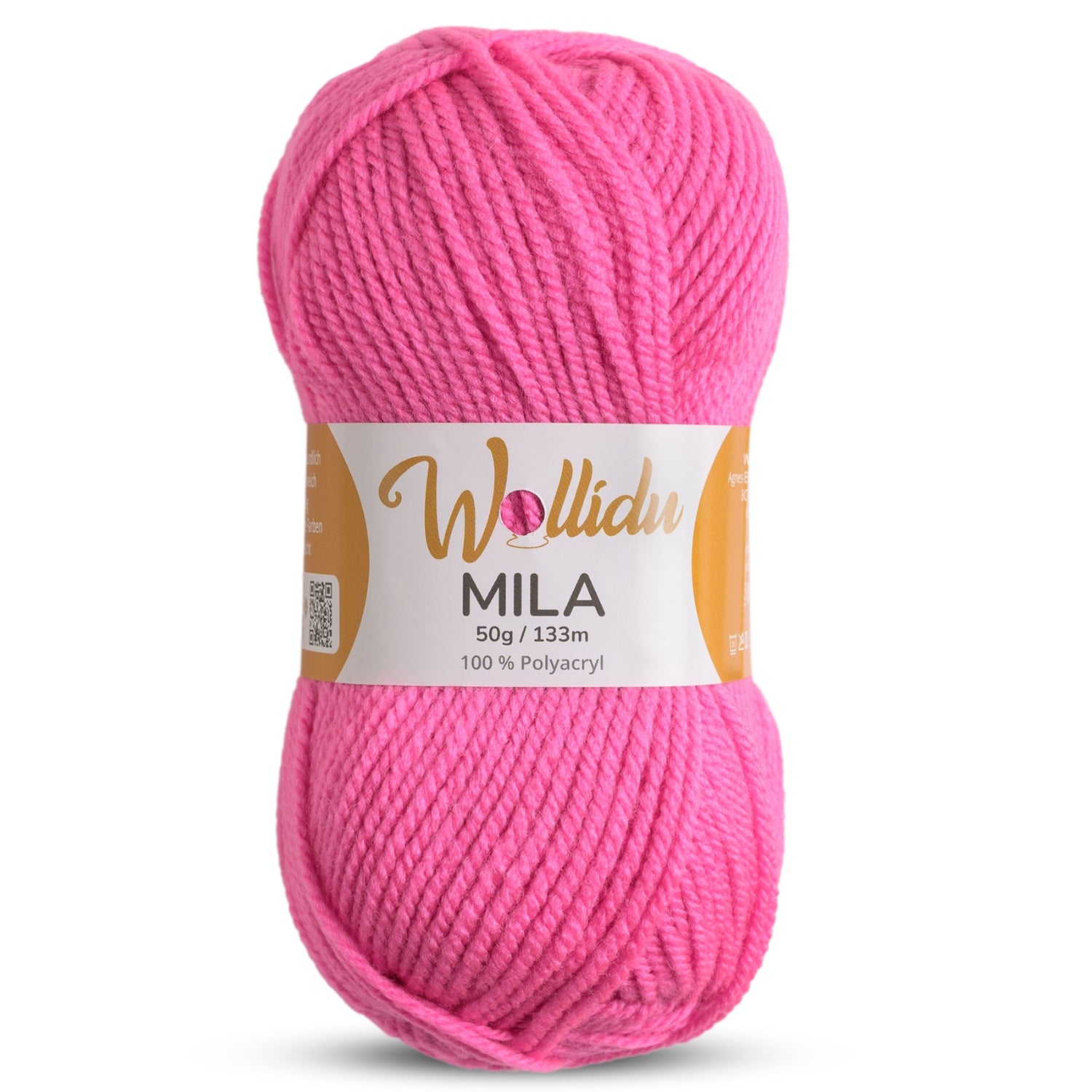 Mila 50g – Weiches Acrylgarn zum Häkeln & Stricken (Einzelknäuel, OEKO-TEX®)