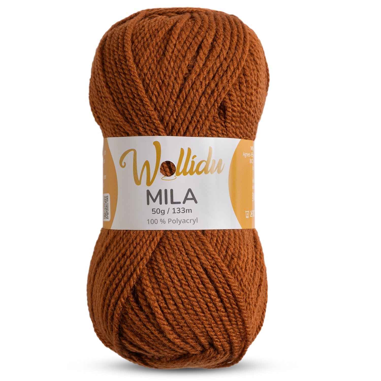 Mila 50g – Weiches Acrylgarn zum Häkeln & Stricken (Einzelknäuel, OEKO-TEX®)