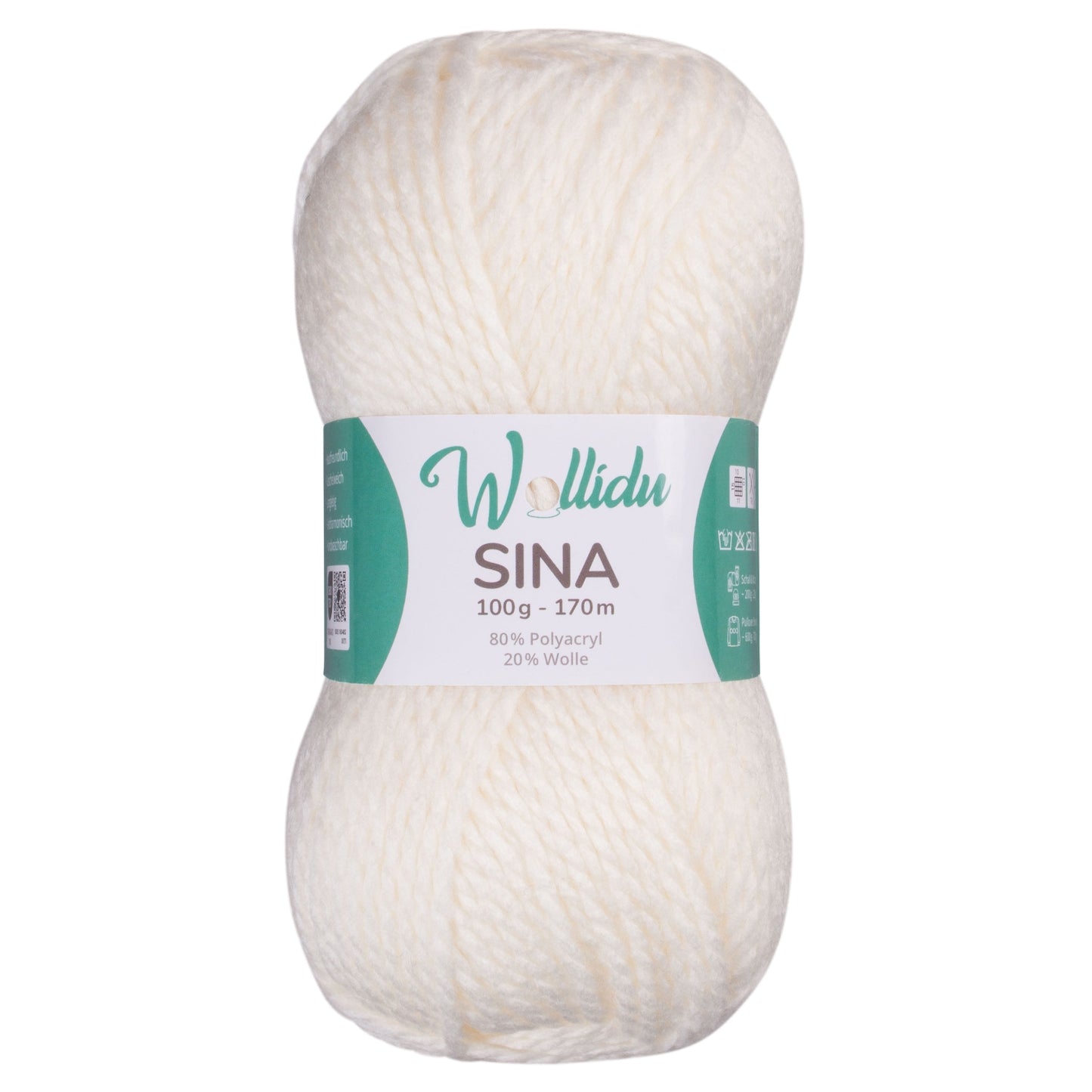Sina 100g – Mulesingfreie Acryl-Schafwolle zum Häkeln & Stricken (Einzelknäuel, OEKO-TEX®)