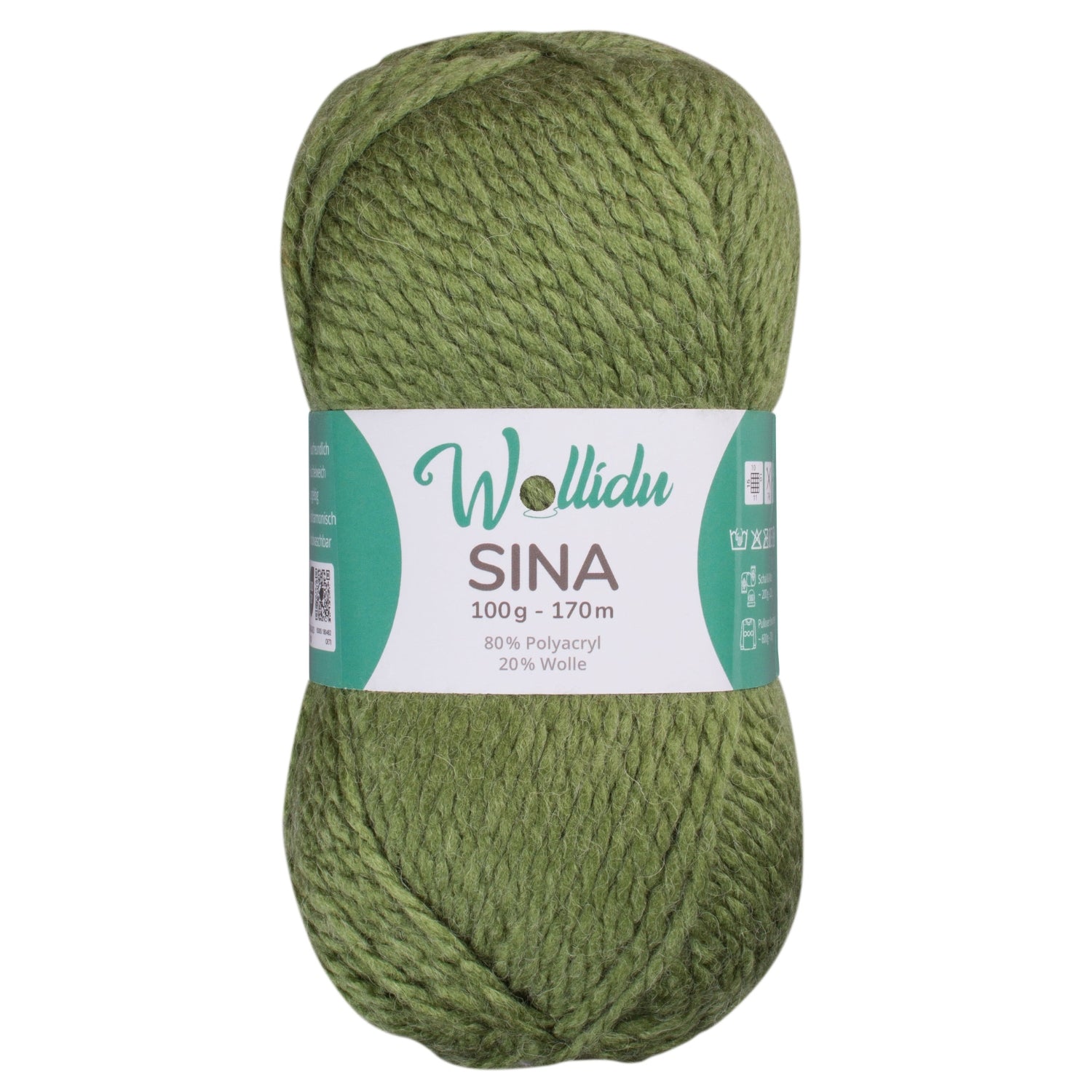Sina 100g – Mulesingfreie Acryl-Schafwolle zum Häkeln & Stricken (Einzelknäuel, OEKO-TEX®)