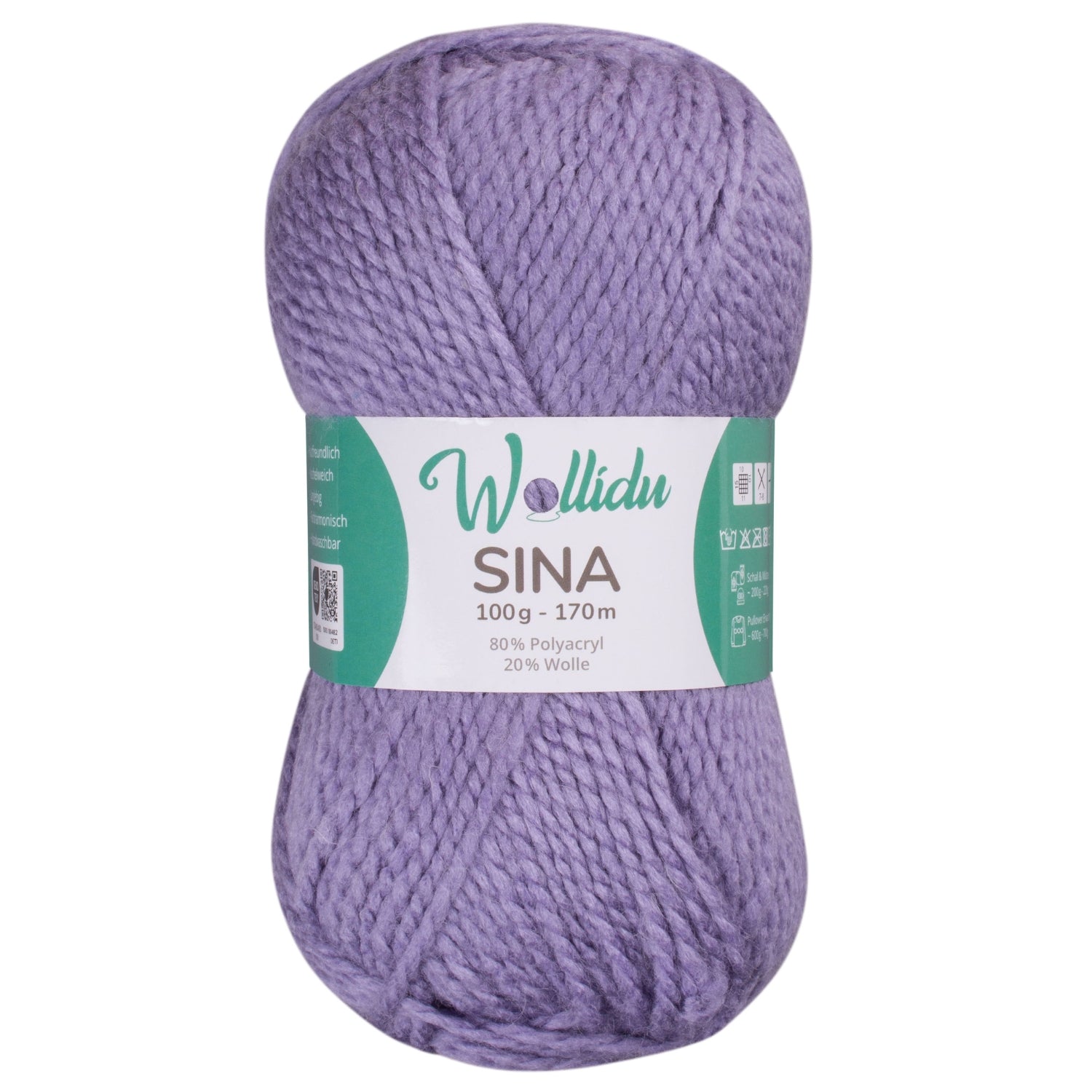 Sina 100g – Mulesingfreie Acryl-Schafwolle zum Häkeln & Stricken (Einzelknäuel, OEKO-TEX®)