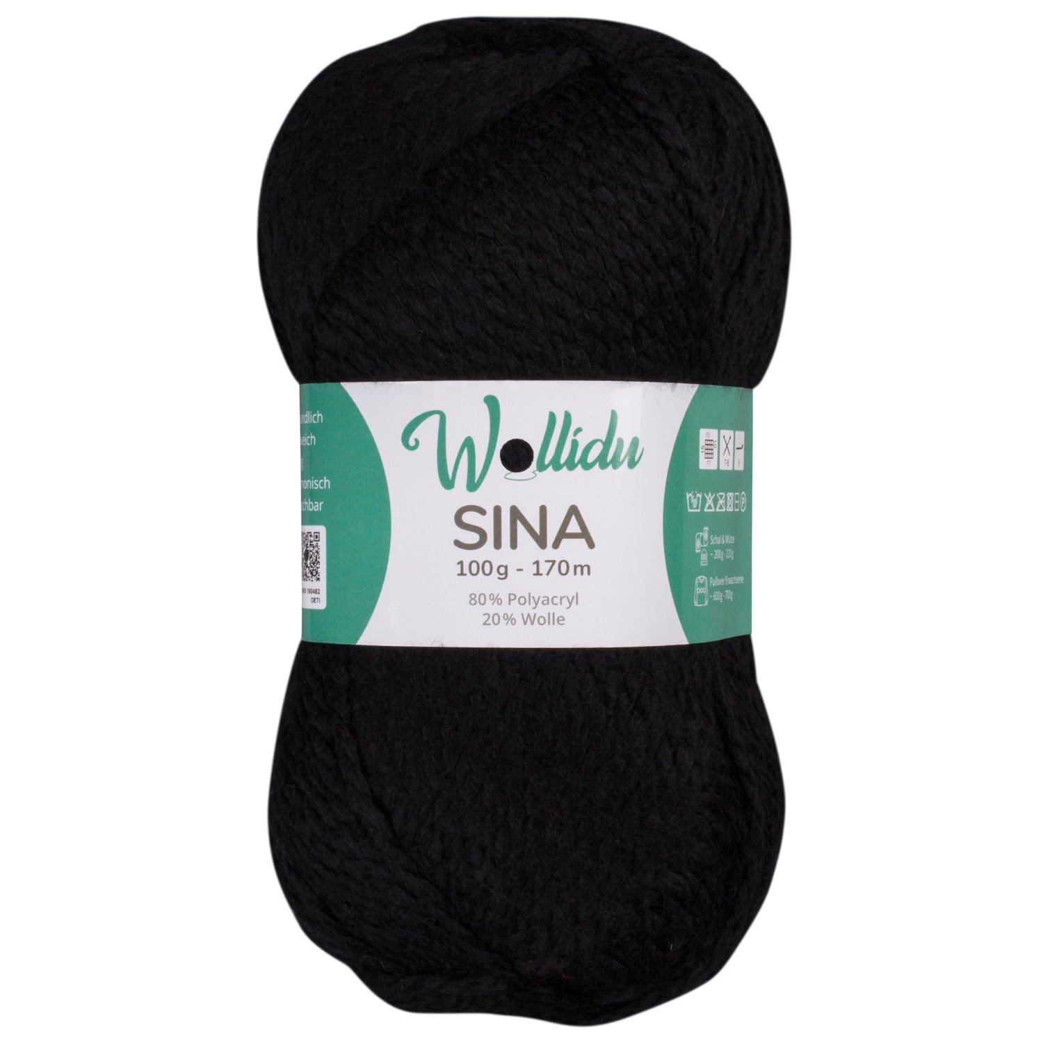 Sina 100g – Mulesingfreie Acryl-Schafwolle zum Häkeln & Stricken (Einzelknäuel, OEKO-TEX®)