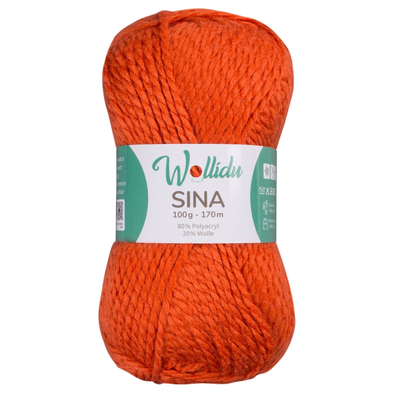 Sina 100g – Mulesingfreie Acryl-Schafwolle zum Häkeln & Stricken (Einzelknäuel, OEKO-TEX®)
