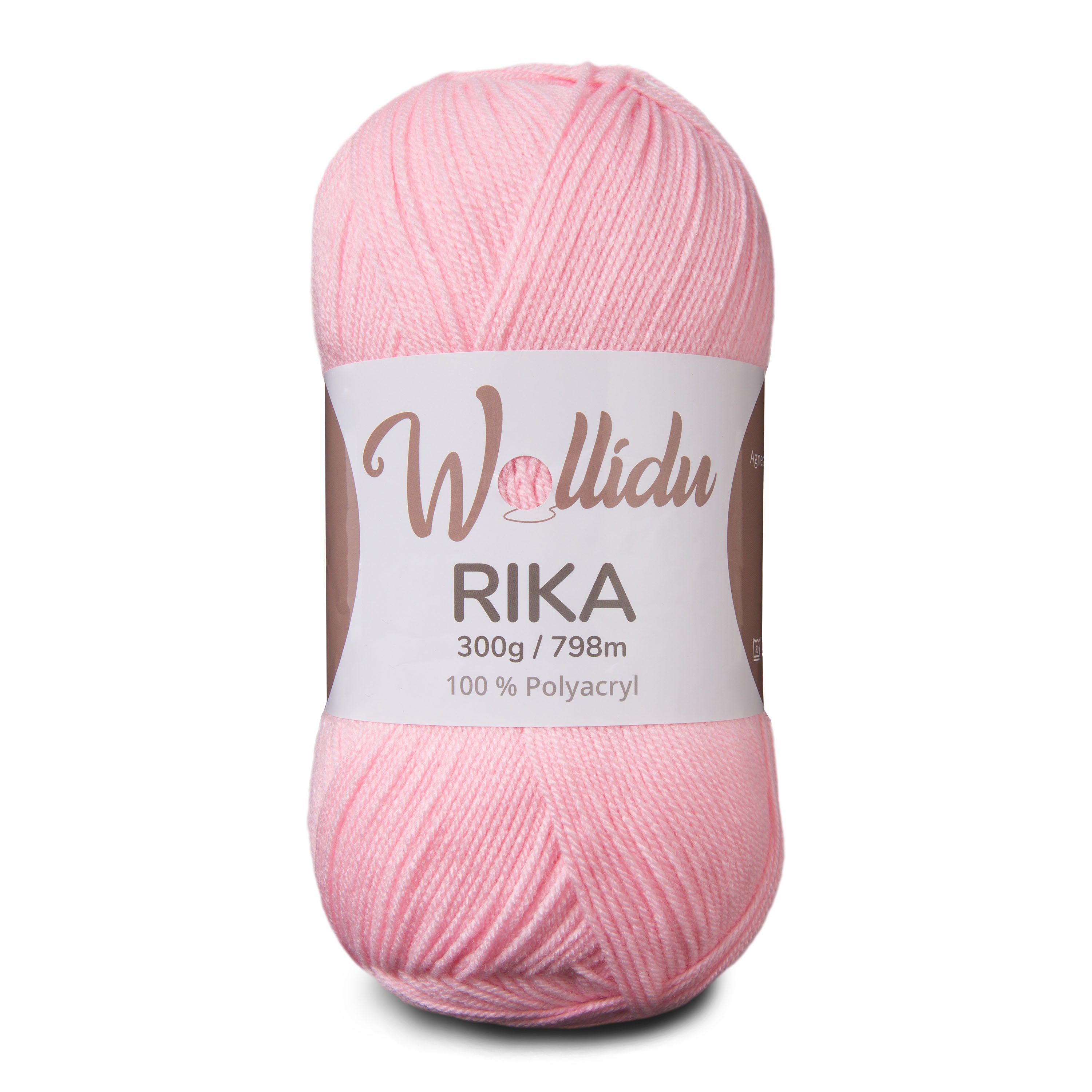 Rika 300g – XL-Strickgarn aus 100 % Polyacryl zum Häkeln & Stricken (Einzelknäuel, OEKO-TEX®, 798 m)