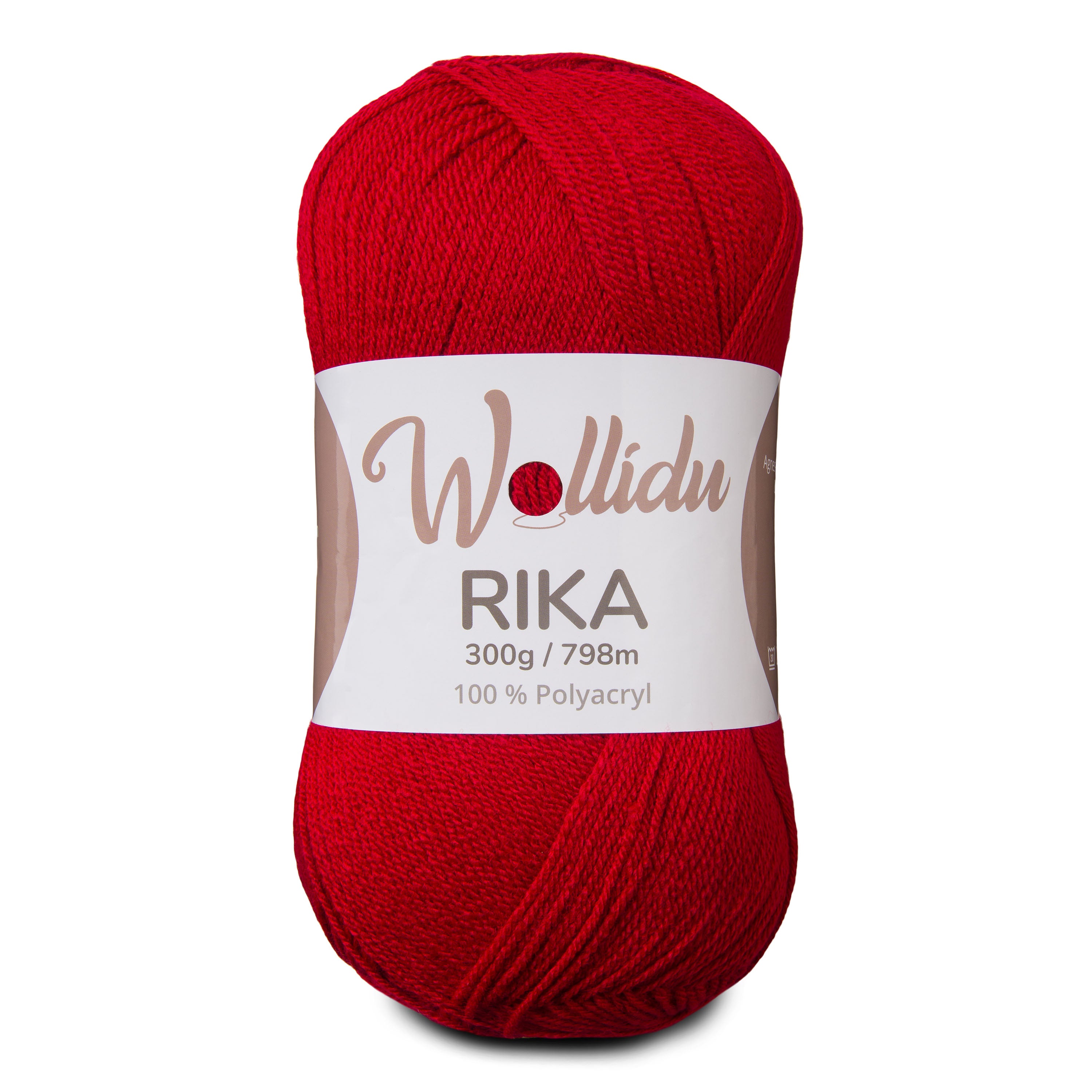 Rika 300g – XL-Strickgarn aus 100 % Polyacryl zum Häkeln & Stricken (Einzelknäuel, OEKO-TEX®, 798 m)