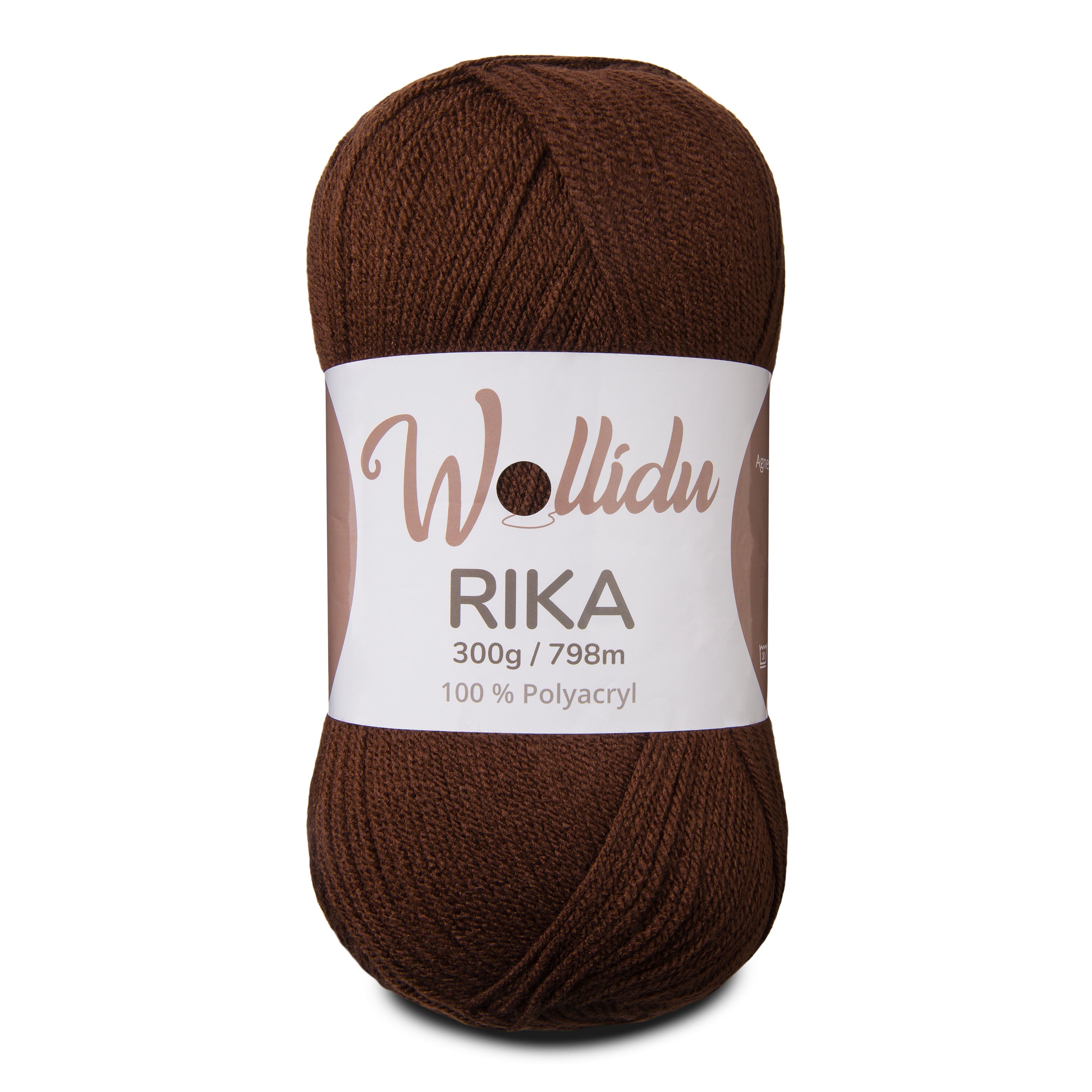 Rika 300g – XL-Strickgarn aus 100 % Polyacryl zum Häkeln & Stricken (Einzelknäuel, OEKO-TEX®, 798 m)