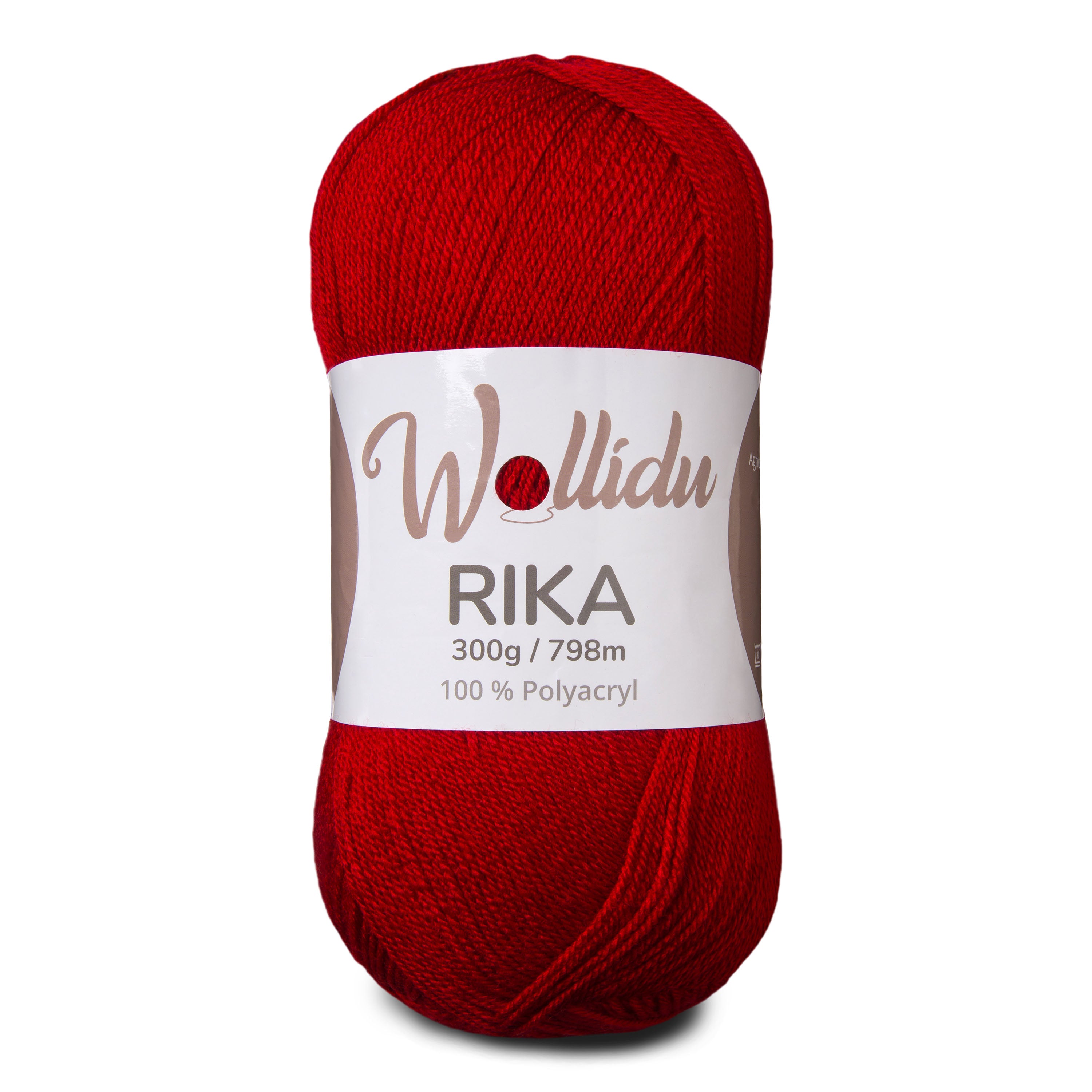 Rika 300g – XL-Strickgarn aus 100 % Polyacryl zum Häkeln & Stricken (Einzelknäuel, OEKO-TEX®, 798 m)