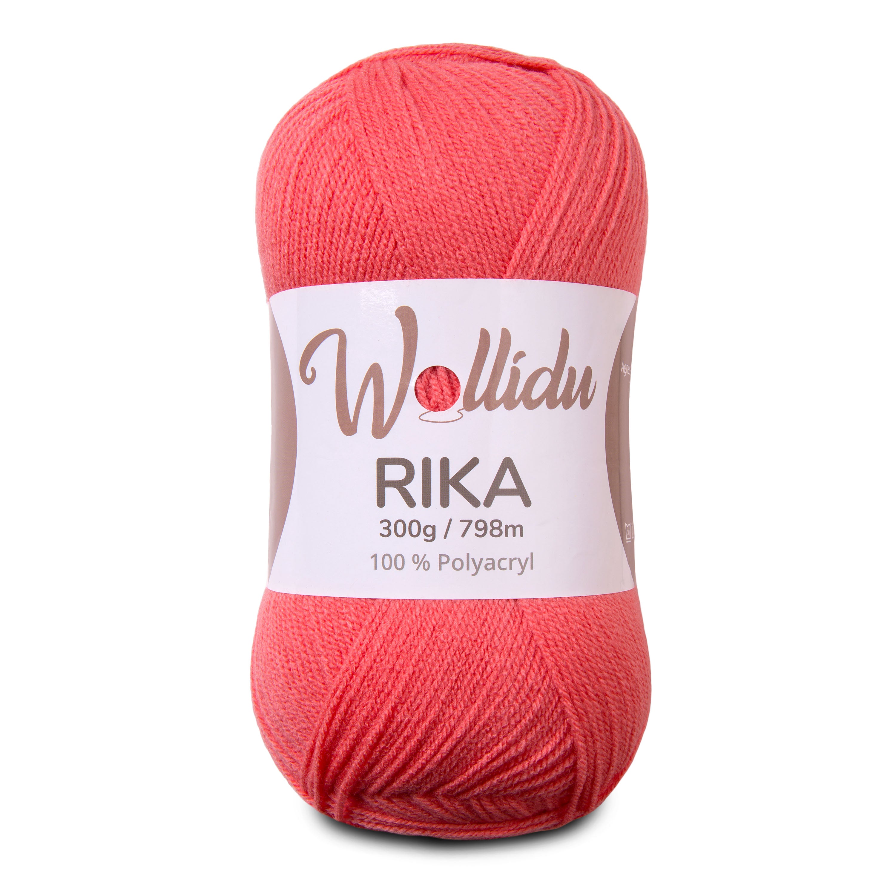 Rika 300g – XL-Strickgarn aus 100 % Polyacryl zum Häkeln & Stricken (Einzelknäuel, OEKO-TEX®, 798 m)