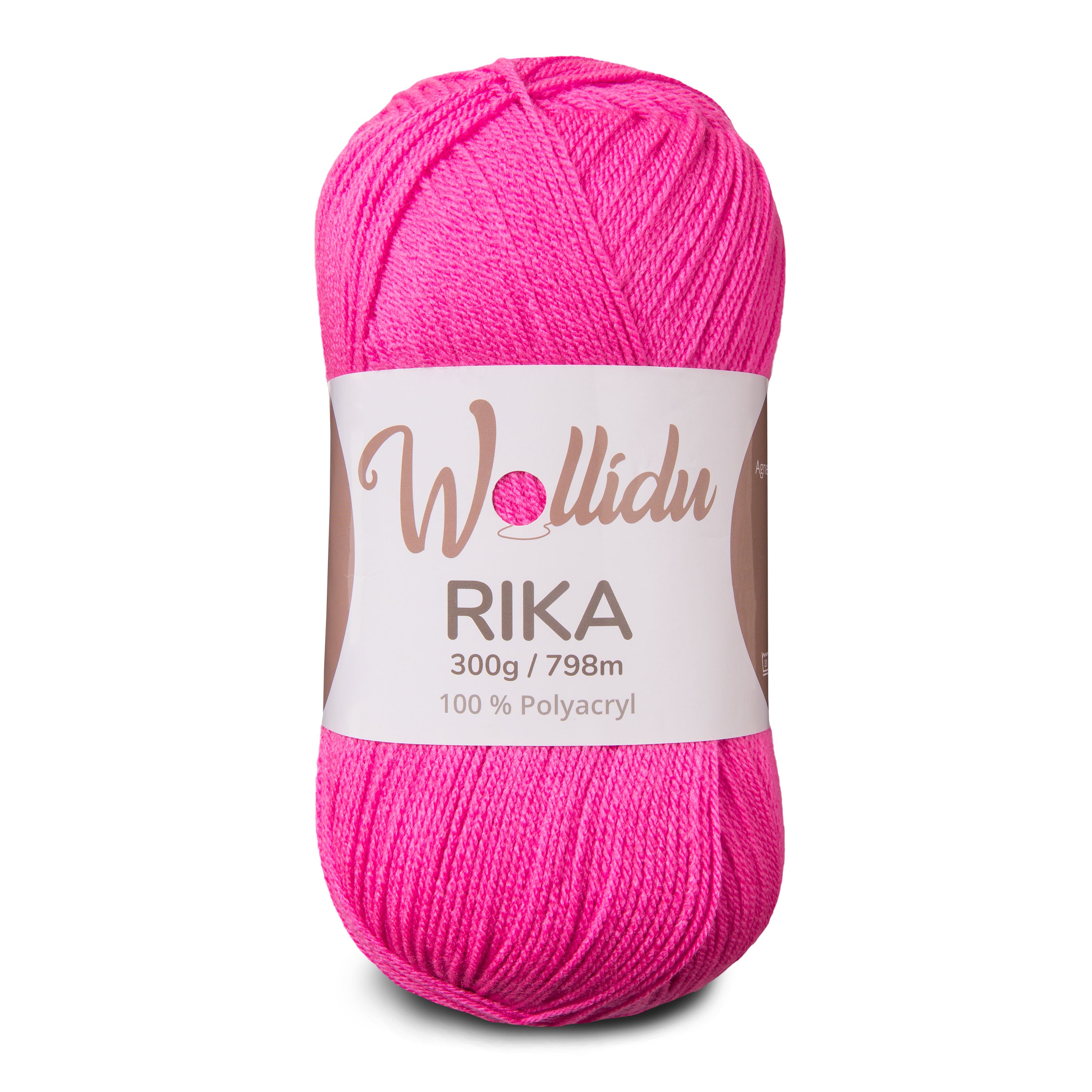 Rika 300g – XL-Strickgarn aus 100 % Polyacryl zum Häkeln & Stricken (Einzelknäuel, OEKO-TEX®, 798 m)