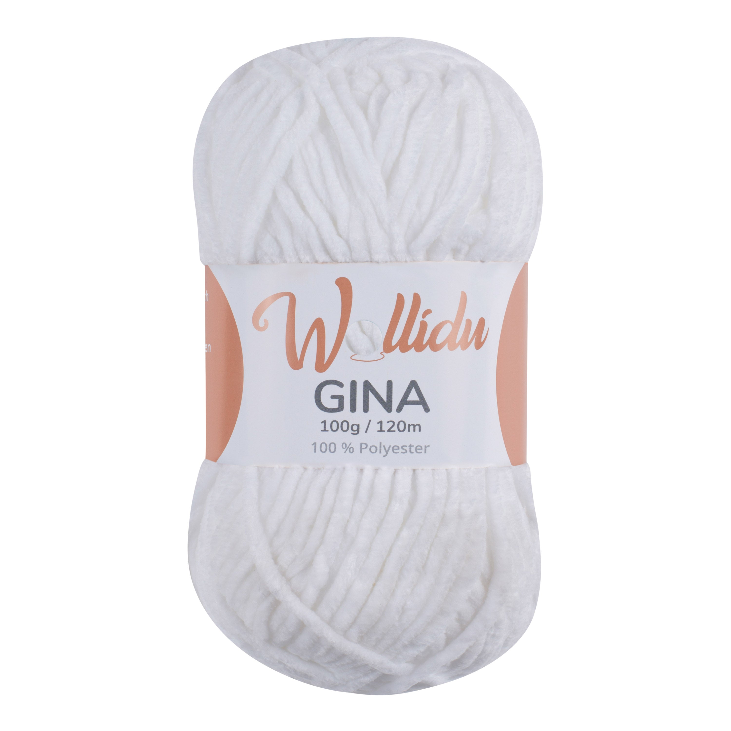 Gina 100g – Flauschgarn aus Chenille zum Häkeln & Stricken (Einzelknäuel, OEKO-TEX®)