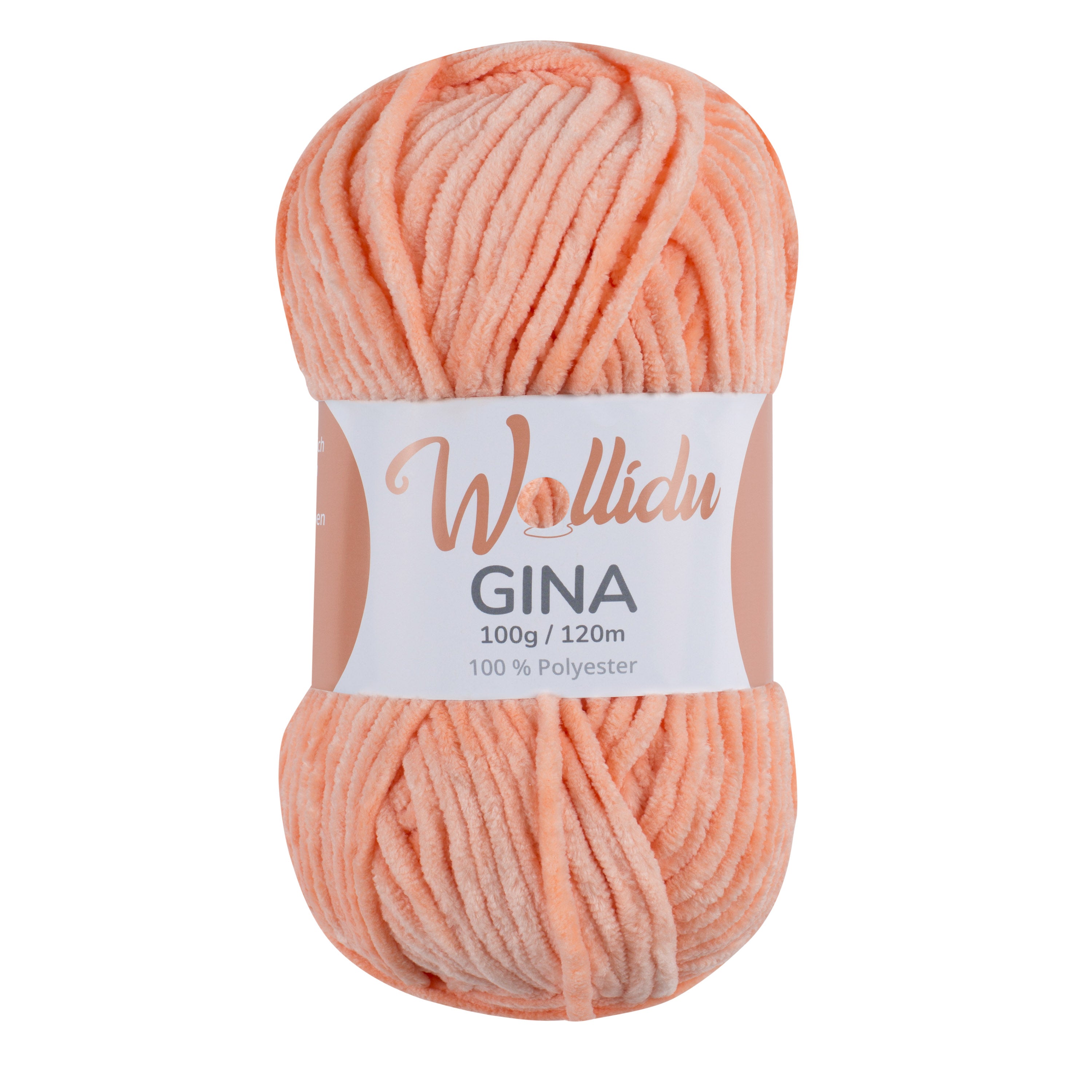 Gina 100g – Flauschgarn aus Chenille zum Häkeln & Stricken (Einzelknäuel, OEKO-TEX®)