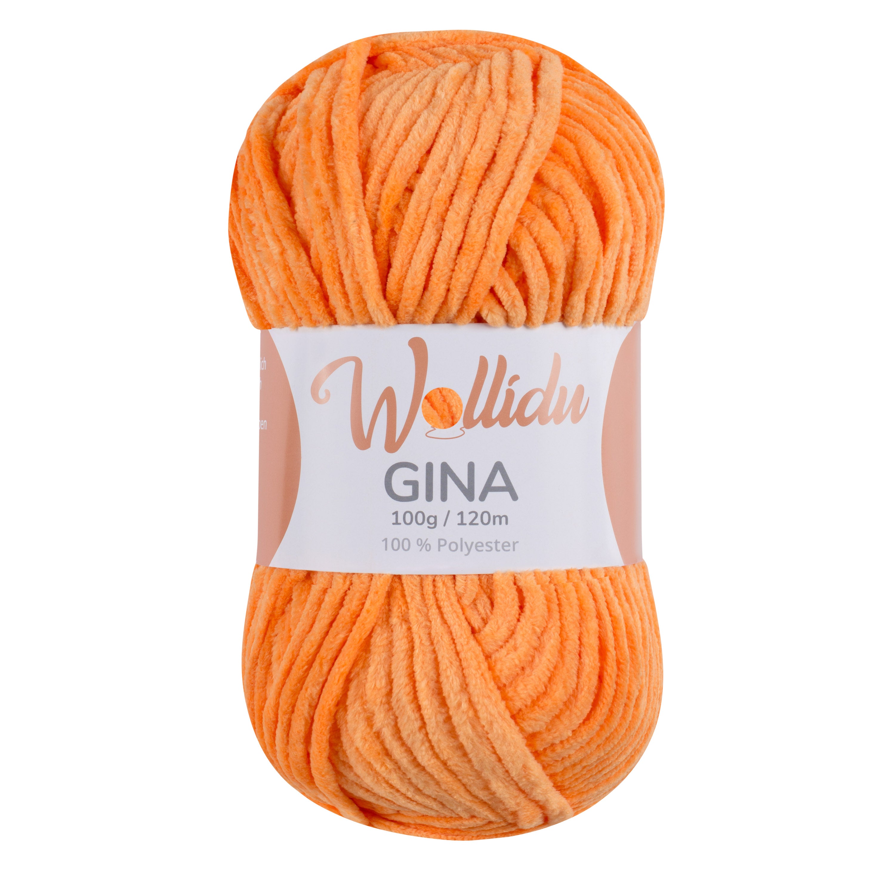 Gina 100g – Flauschgarn aus Chenille zum Häkeln & Stricken (Einzelknäuel, OEKO-TEX®)