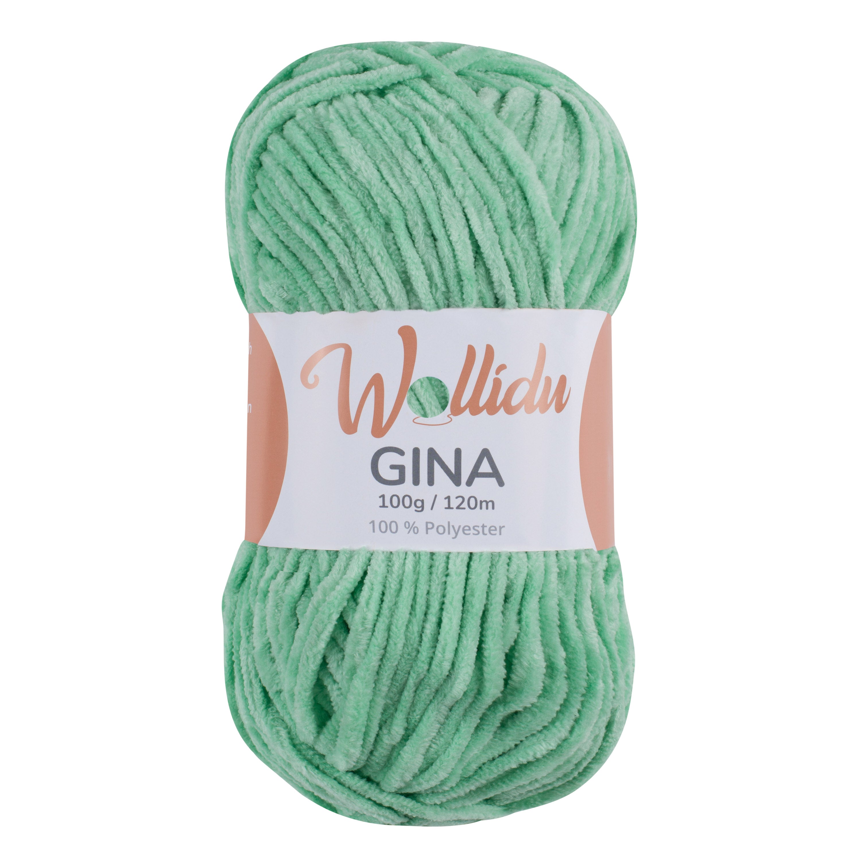 Gina 100g – Flauschgarn aus Chenille zum Häkeln & Stricken (Einzelknäuel, OEKO-TEX®)