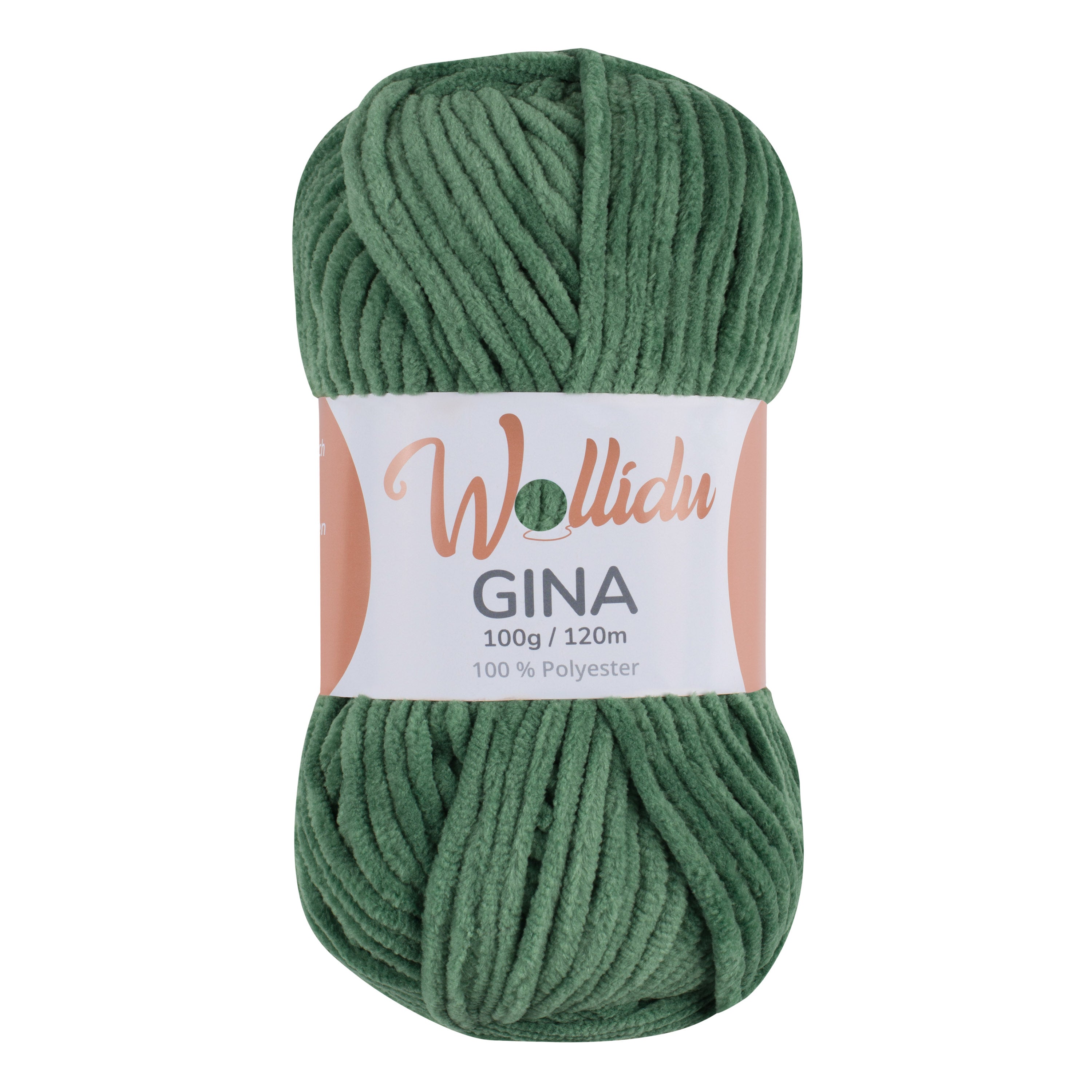 Gina 100g – Flauschgarn aus Chenille zum Häkeln & Stricken (Einzelknäuel, OEKO-TEX®)