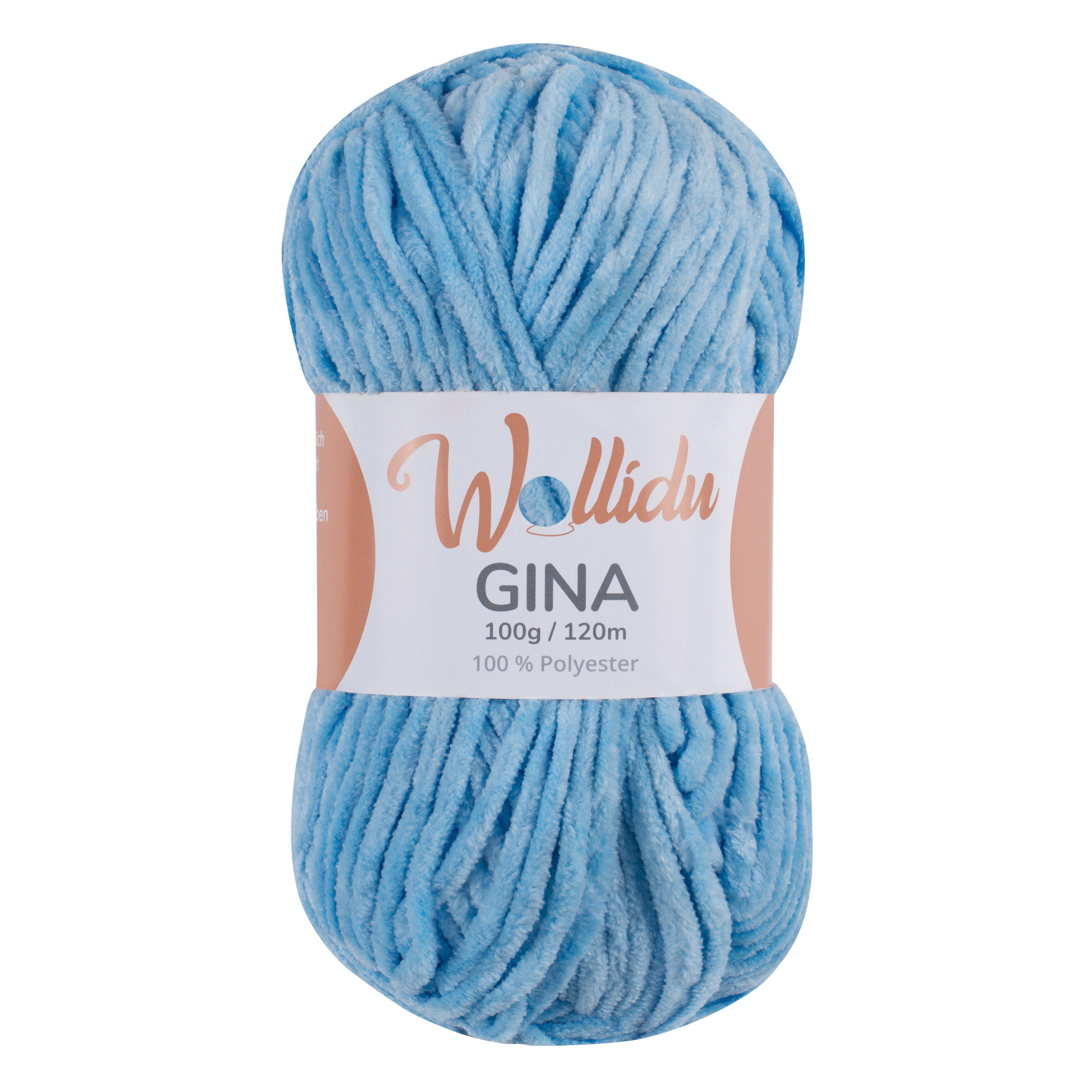 Gina 100g – Flauschgarn aus Chenille zum Häkeln & Stricken (Einzelknäuel, OEKO-TEX®)