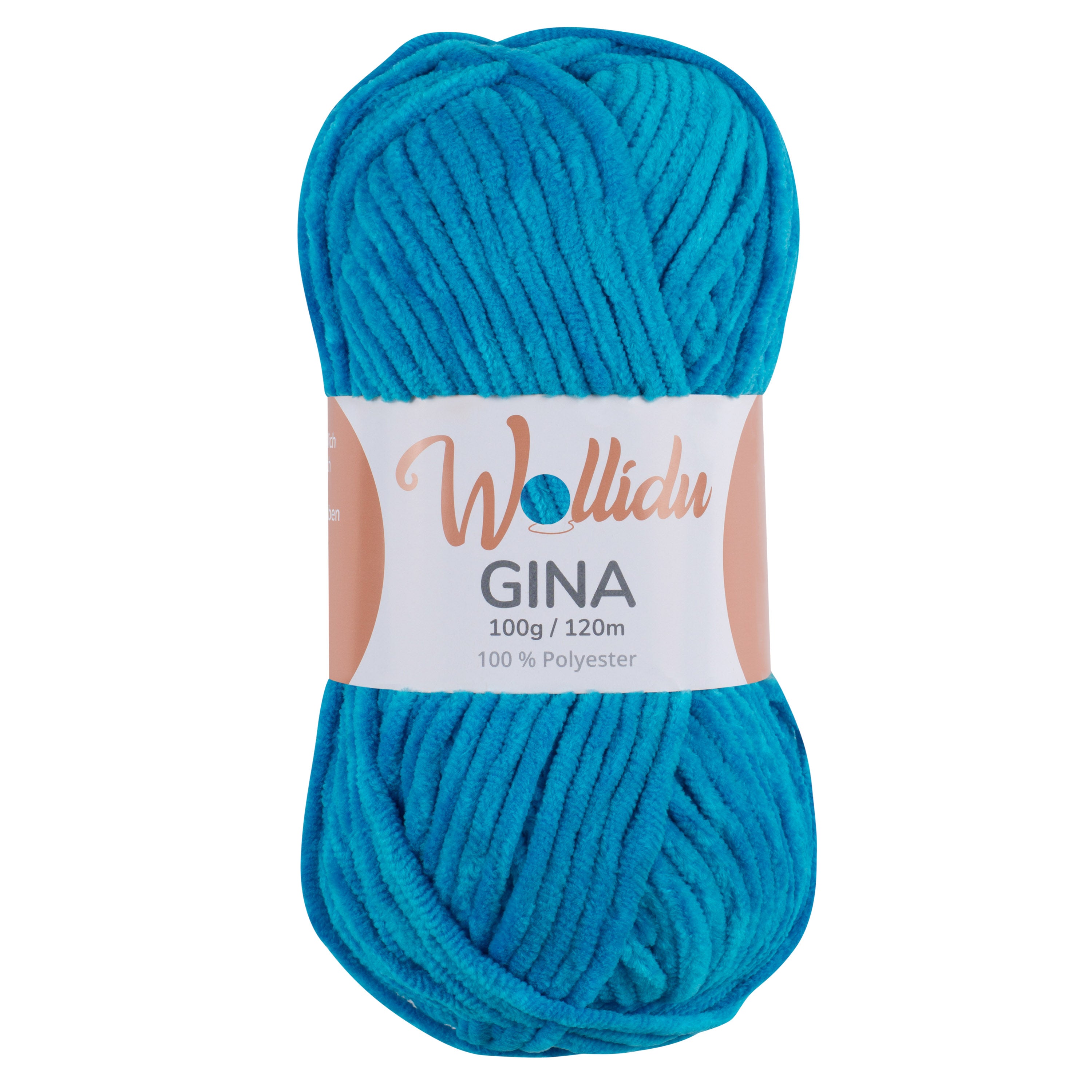 Gina 100g – Flauschgarn aus Chenille zum Häkeln & Stricken (Einzelknäuel, OEKO-TEX®)