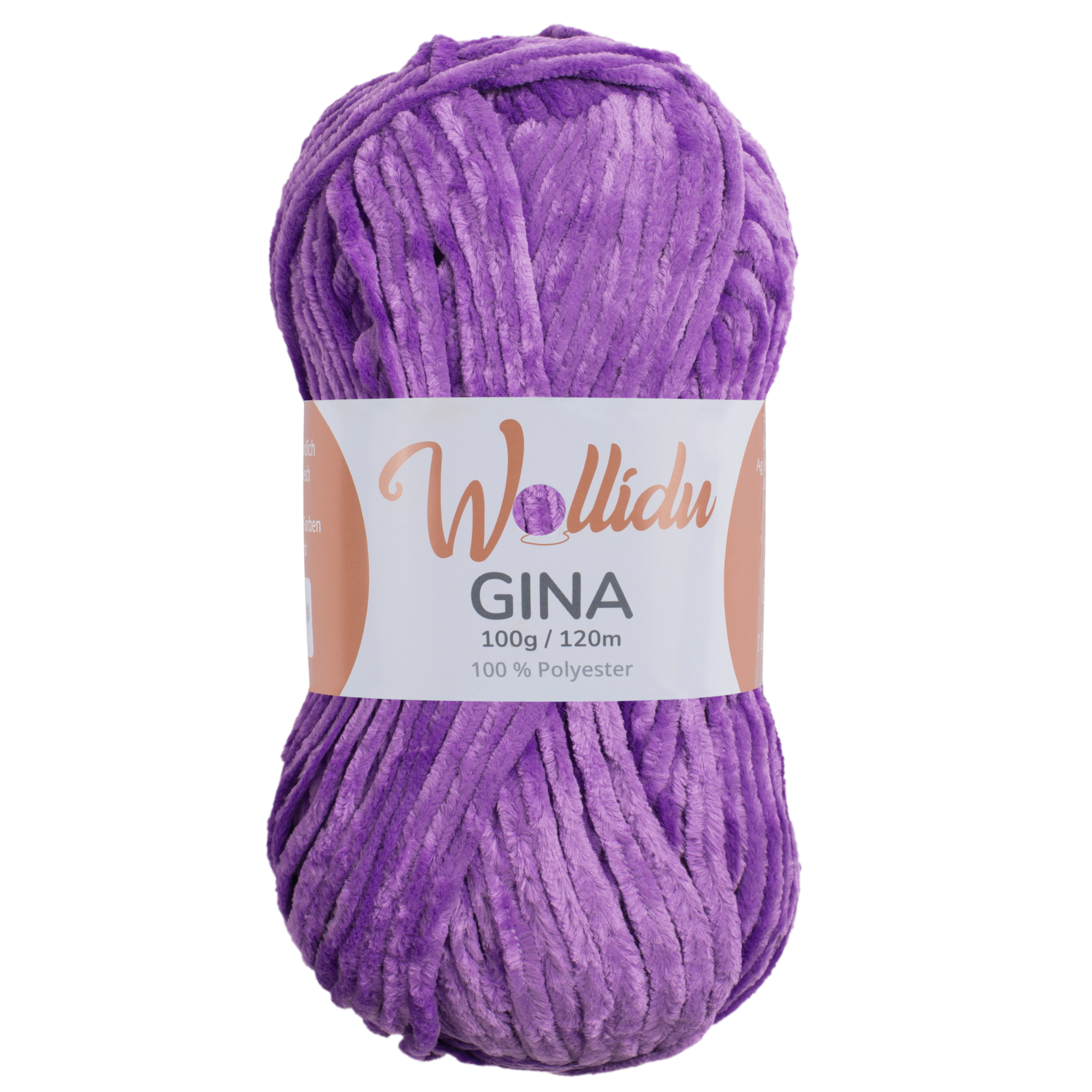 Gina 100g – Flauschgarn aus Chenille zum Häkeln & Stricken (Einzelknäuel, OEKO-TEX®)