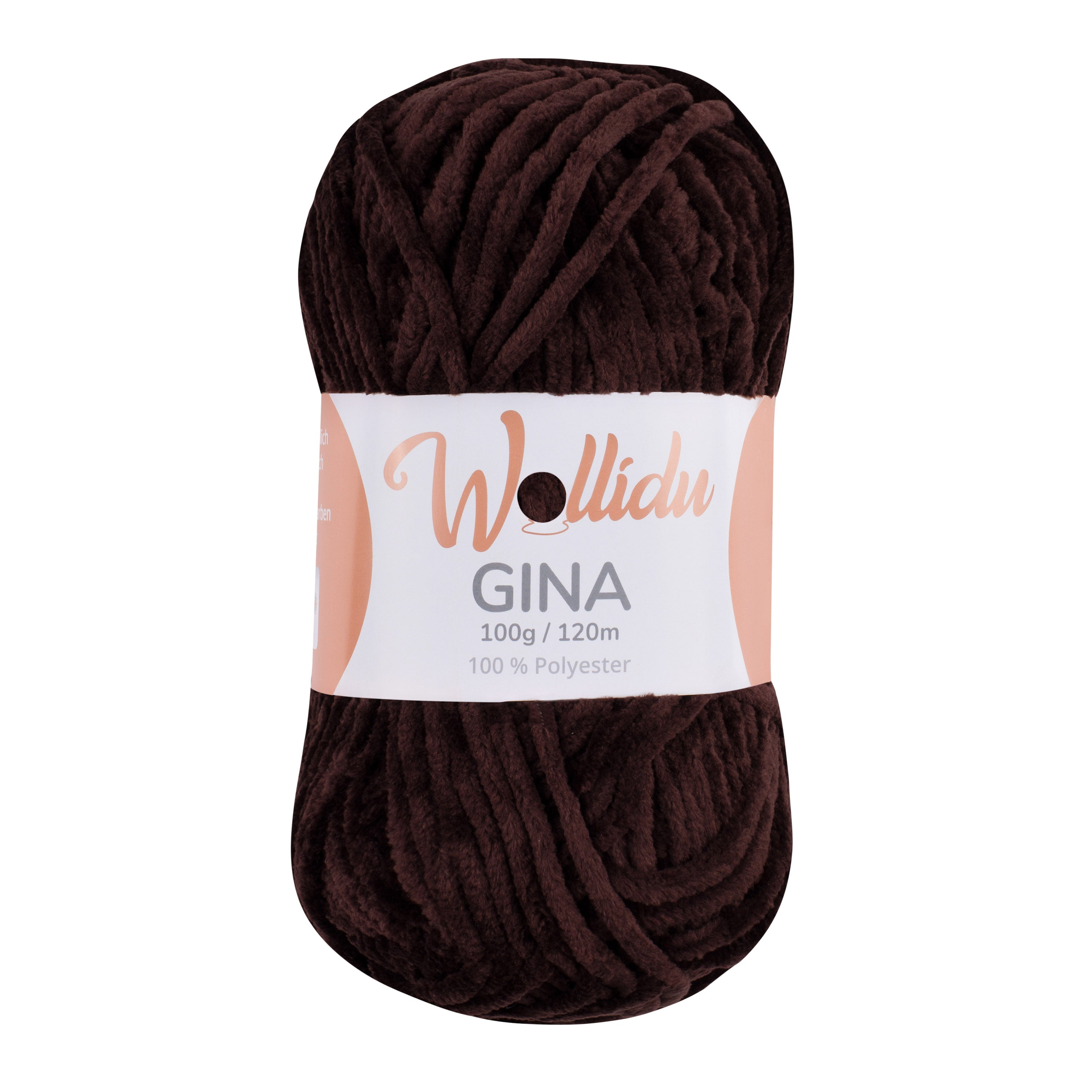 Gina 100g – Flauschgarn aus Chenille zum Häkeln & Stricken (Einzelknäuel, OEKO-TEX®)