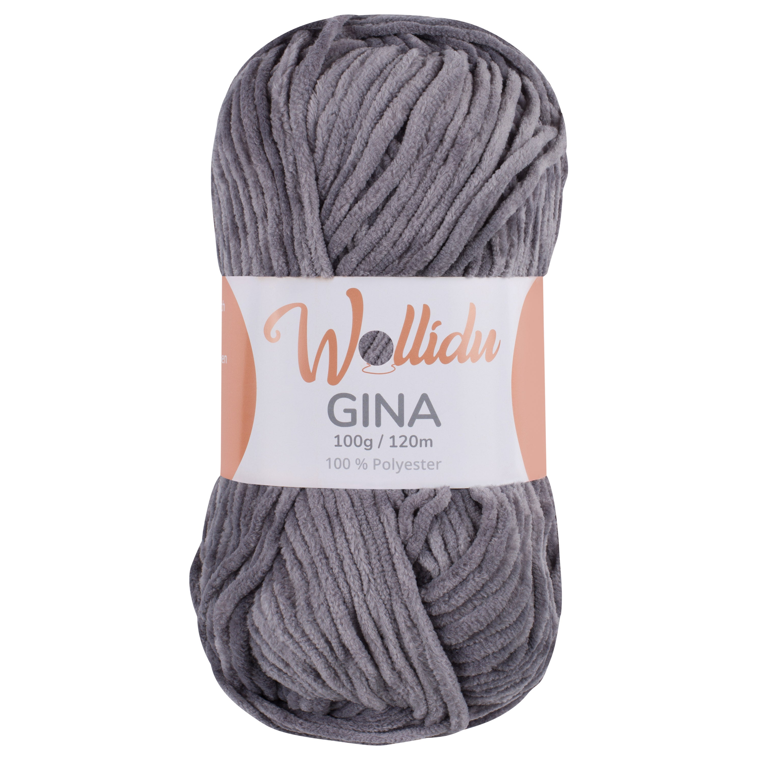 Gina 100g – Flauschgarn aus Chenille zum Häkeln & Stricken (Einzelknäuel, OEKO-TEX®)