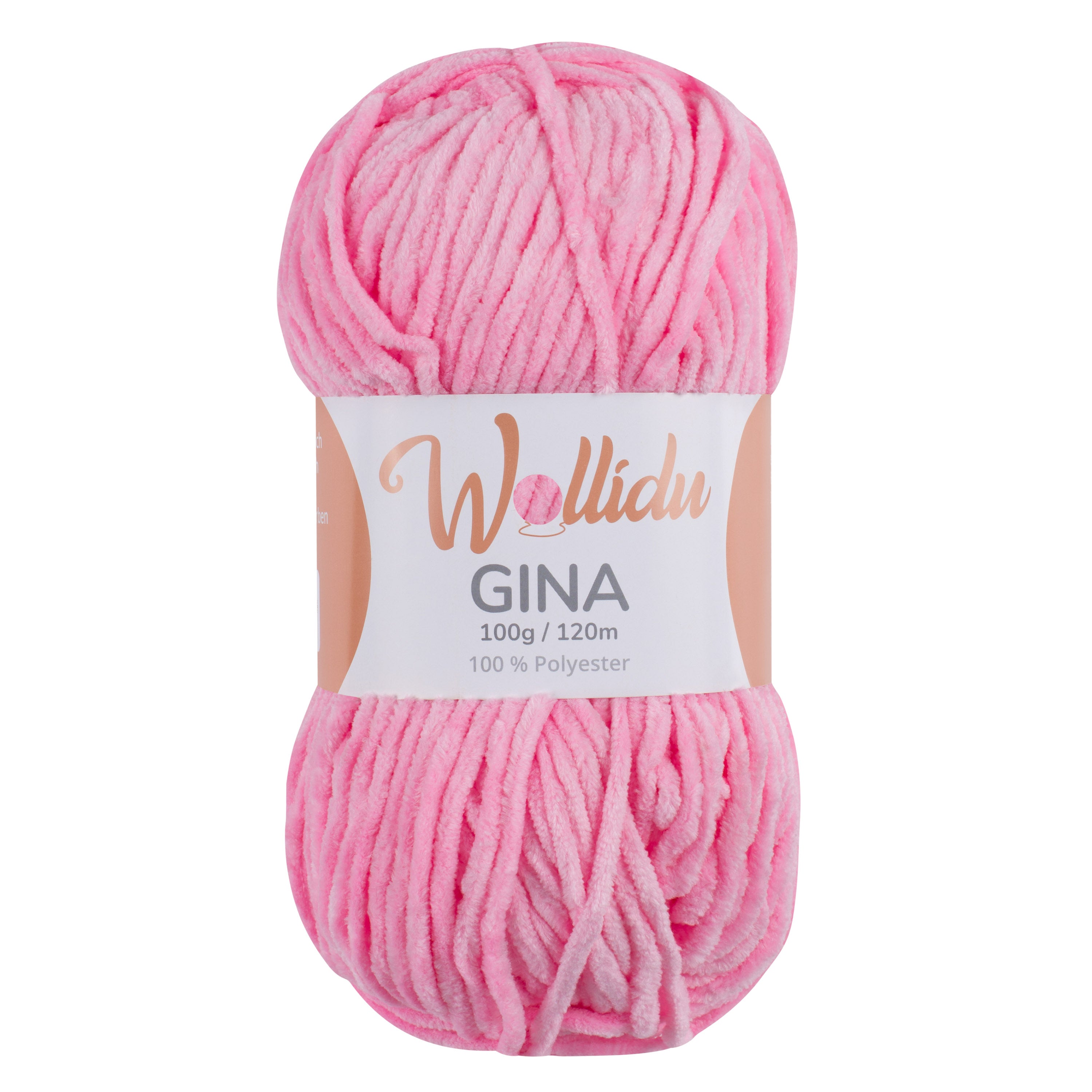Gina 100g – Flauschgarn aus Chenille zum Häkeln & Stricken (Einzelknäuel, OEKO-TEX®)