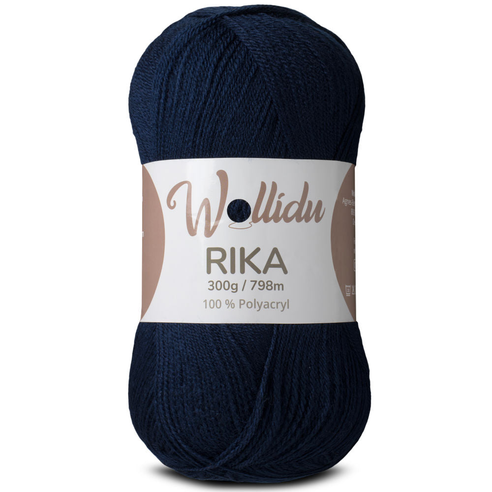 Rika 300g – XL-Strickgarn aus 100 % Polyacryl zum Häkeln & Stricken (Einzelknäuel, OEKO-TEX®, 798 m)