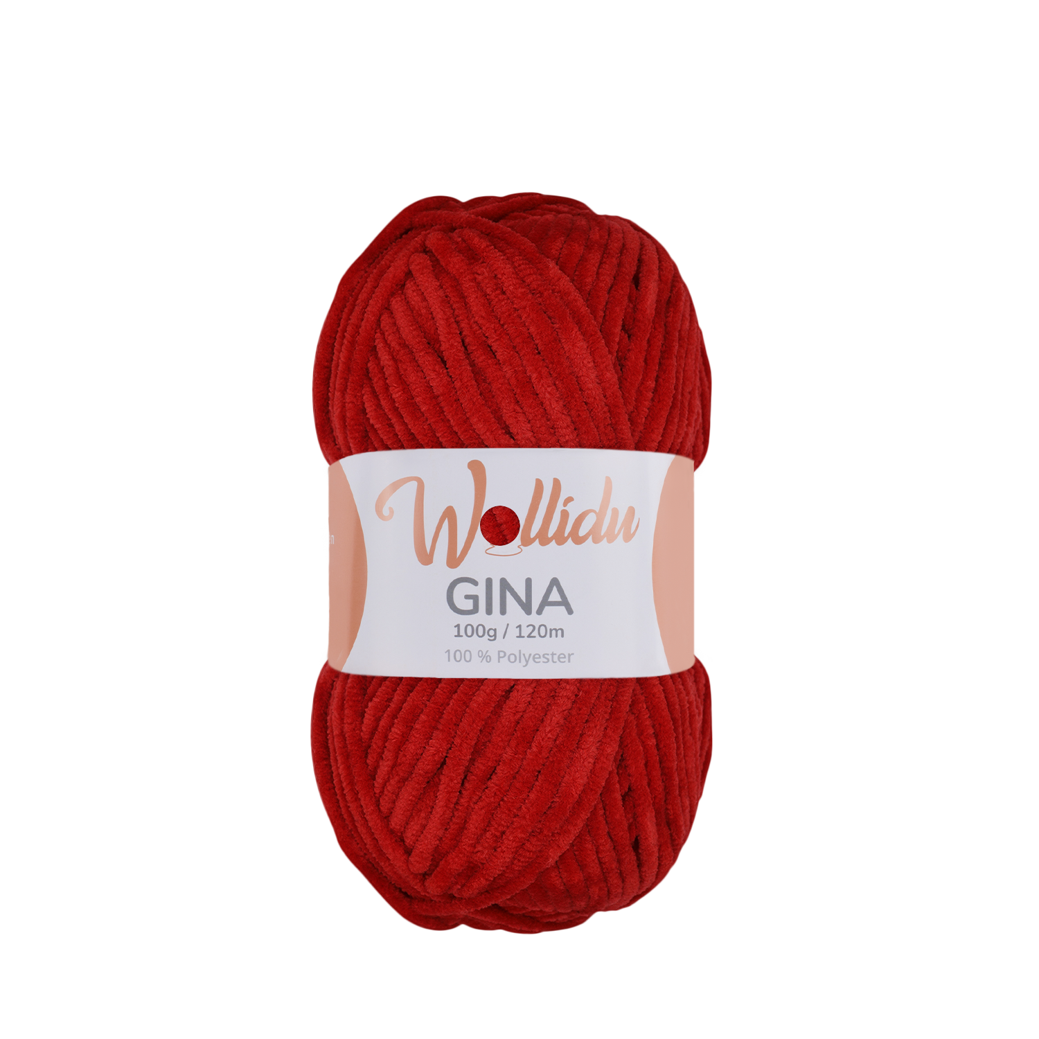 Gina 100g – Flauschgarn aus Chenille zum Häkeln & Stricken (Einzelknäuel, OEKO-TEX®)