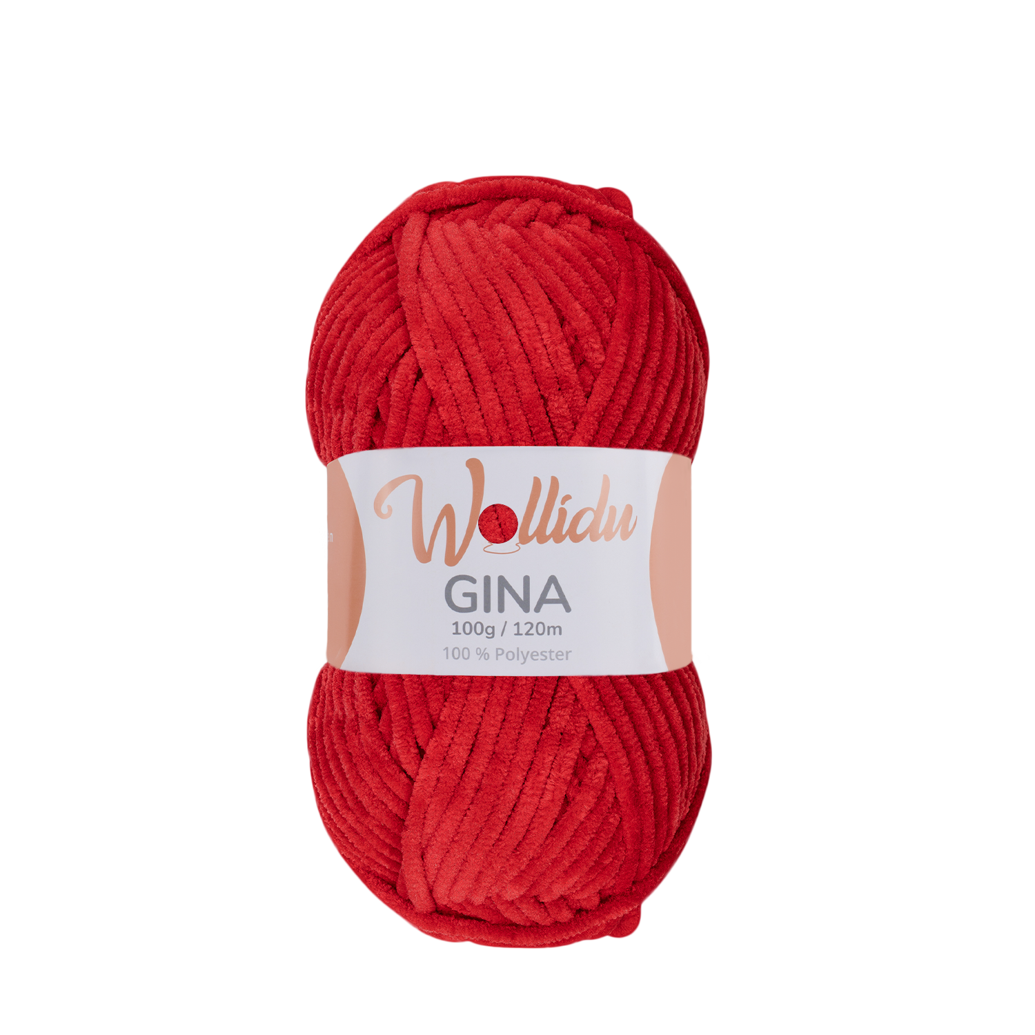 Gina 100g – Flauschgarn aus Chenille zum Häkeln & Stricken (Einzelknäuel, OEKO-TEX®)