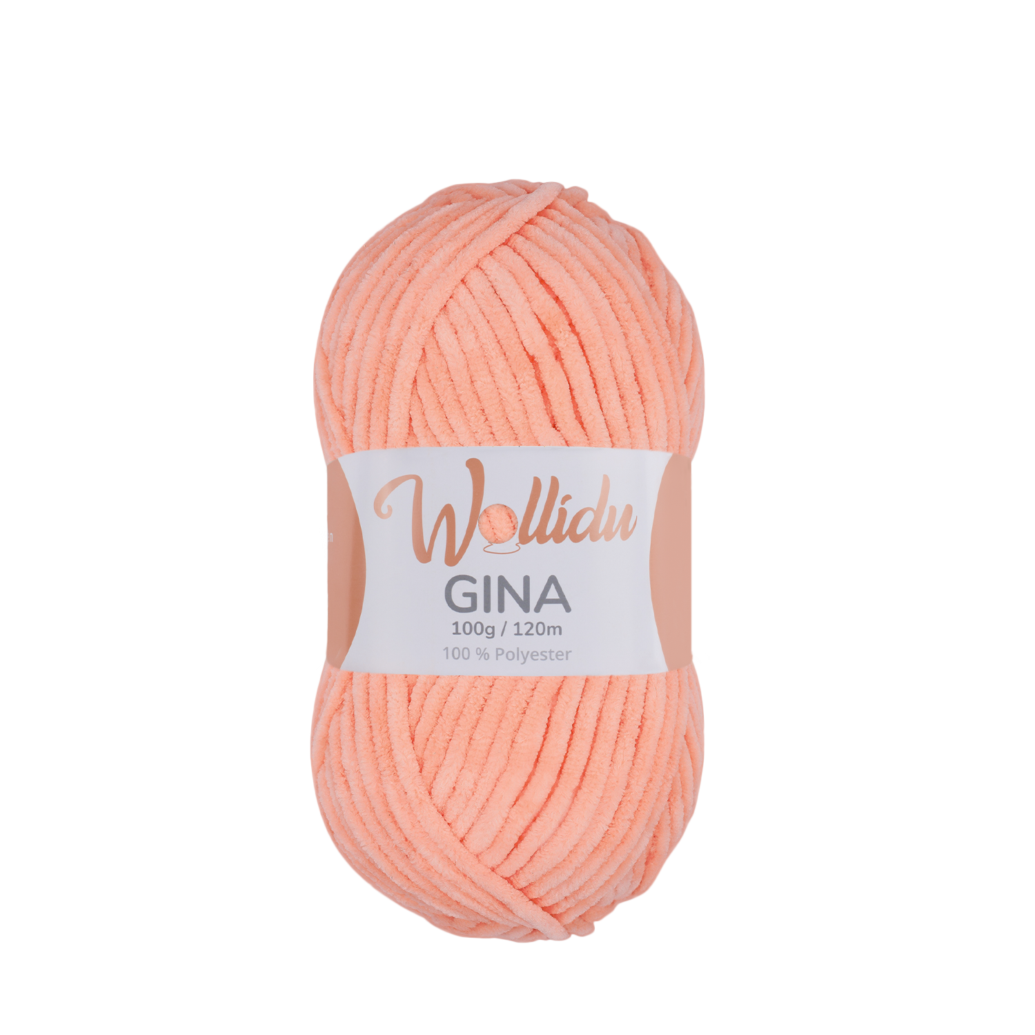 Gina 100g – Flauschgarn aus Chenille zum Häkeln & Stricken (Einzelknäuel, OEKO-TEX®)