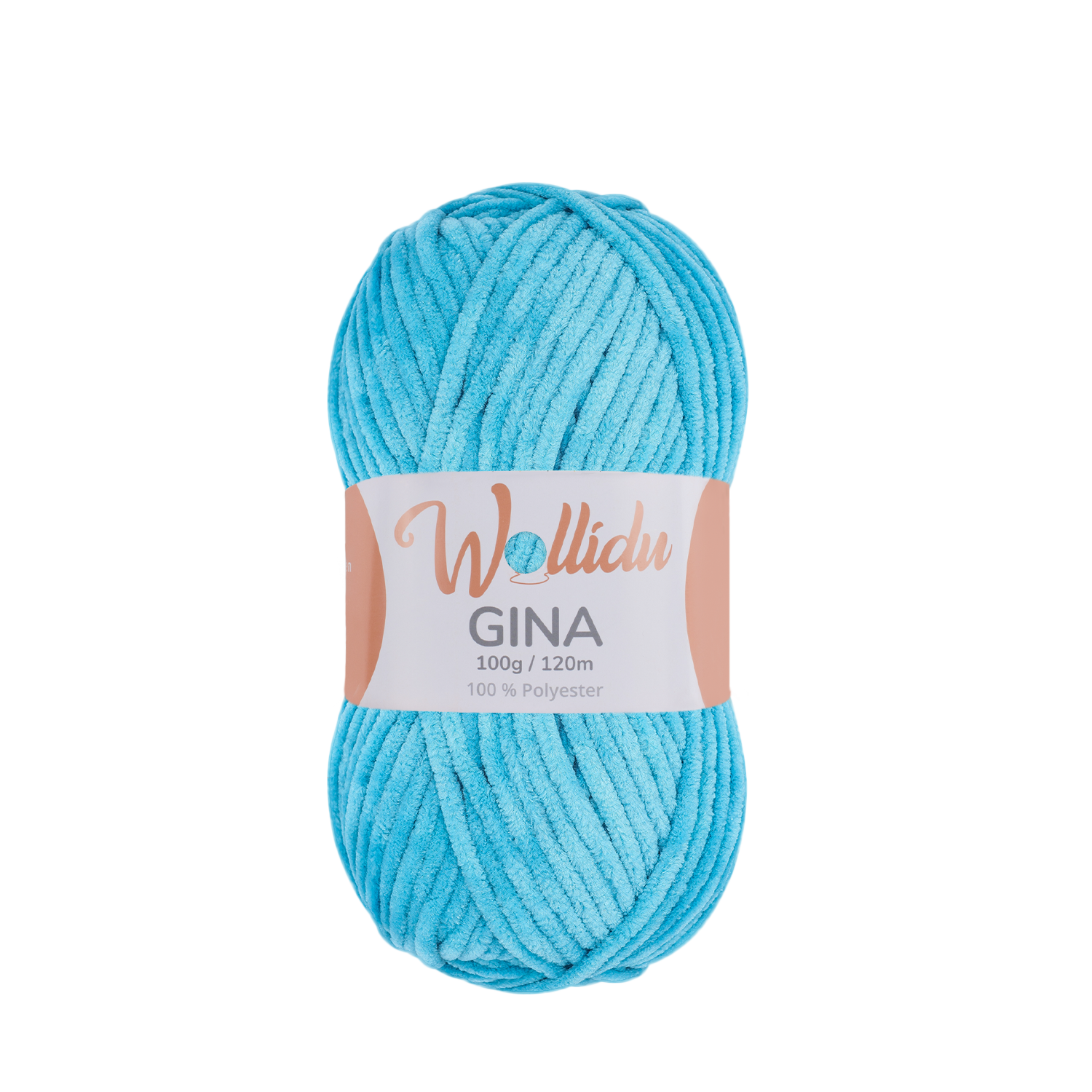 Gina 100g – Flauschgarn aus Chenille zum Häkeln & Stricken (Einzelknäuel, OEKO-TEX®)