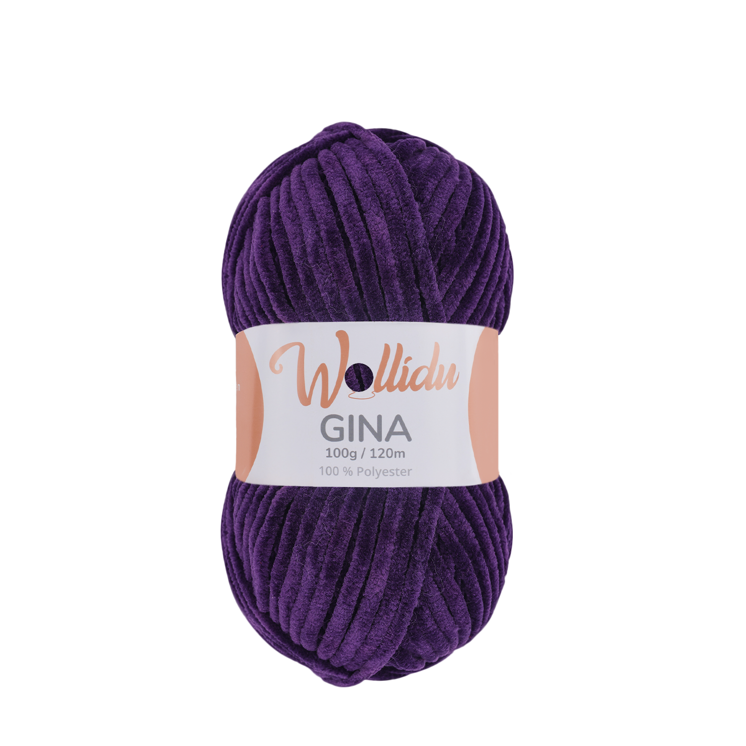 Gina 100g – Flauschgarn aus Chenille zum Häkeln & Stricken (Einzelknäuel, OEKO-TEX®)