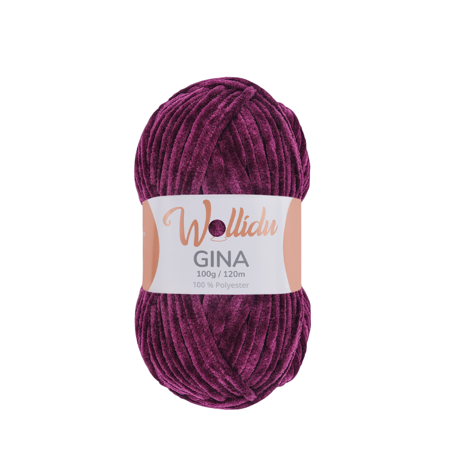 Gina 100g – Flauschgarn aus Chenille zum Häkeln & Stricken (Einzelknäuel, OEKO-TEX®)