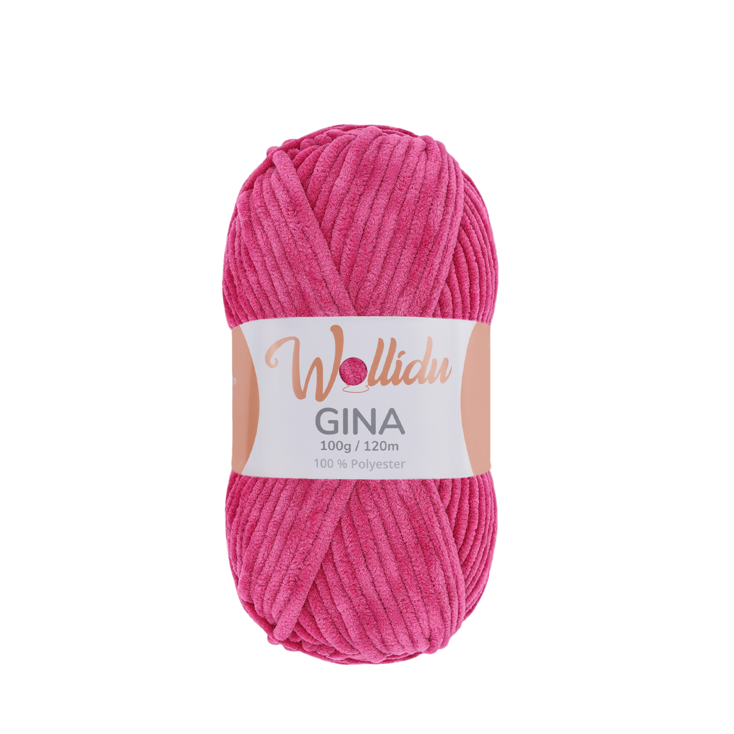 Gina 100g – Flauschgarn aus Chenille zum Häkeln & Stricken (Einzelknäuel, OEKO-TEX®)
