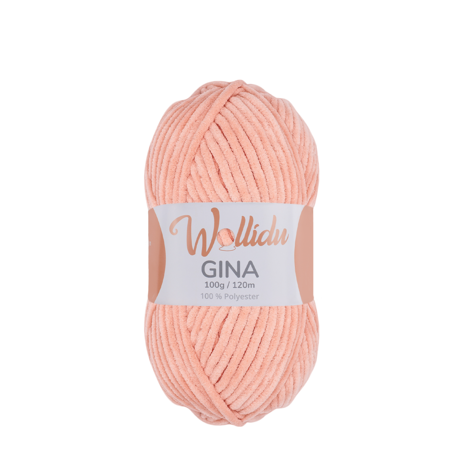 Gina 100g – Flauschgarn aus Chenille zum Häkeln & Stricken (Einzelknäuel, OEKO-TEX®)