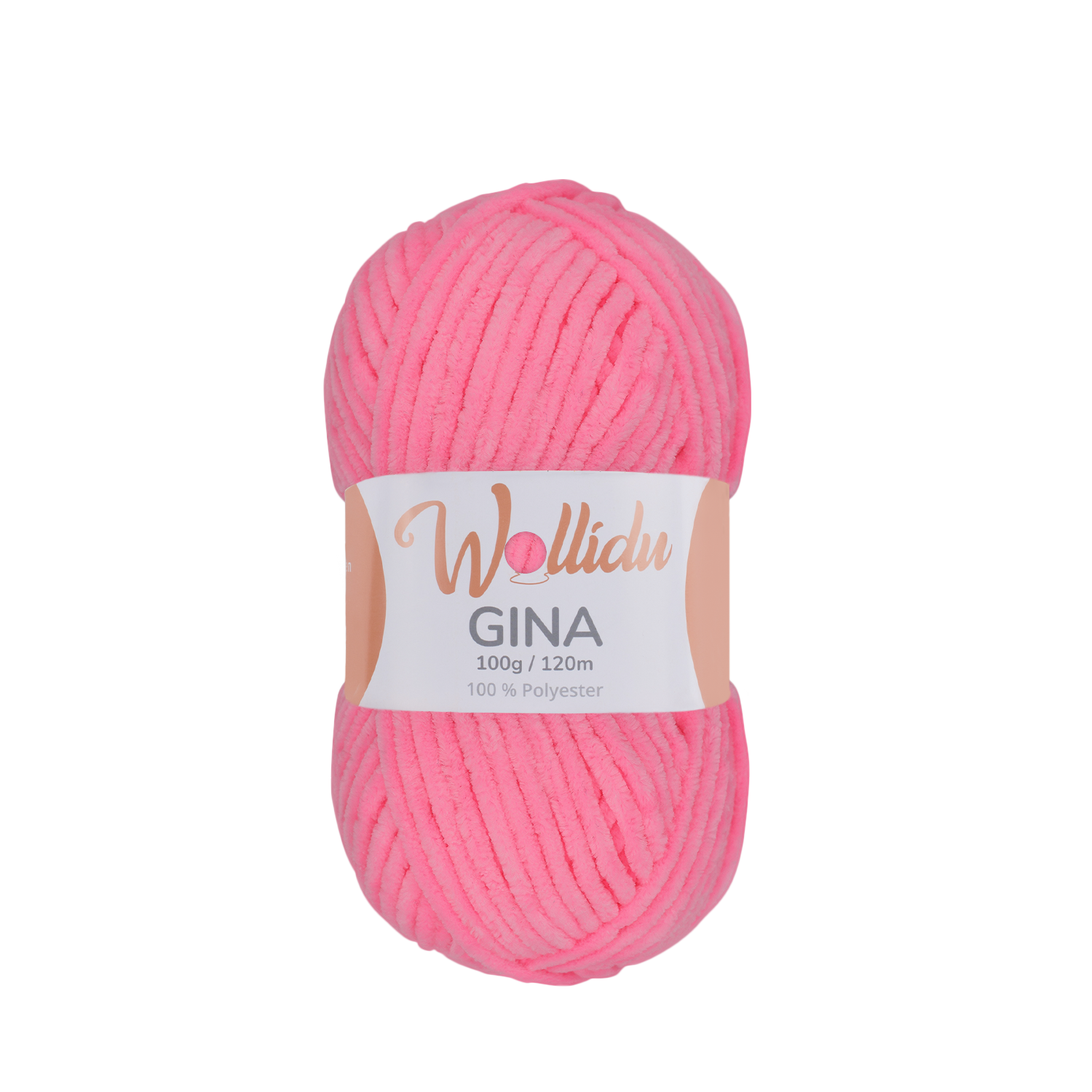 Gina 100g – Flauschgarn aus Chenille zum Häkeln & Stricken (Einzelknäuel, OEKO-TEX®)