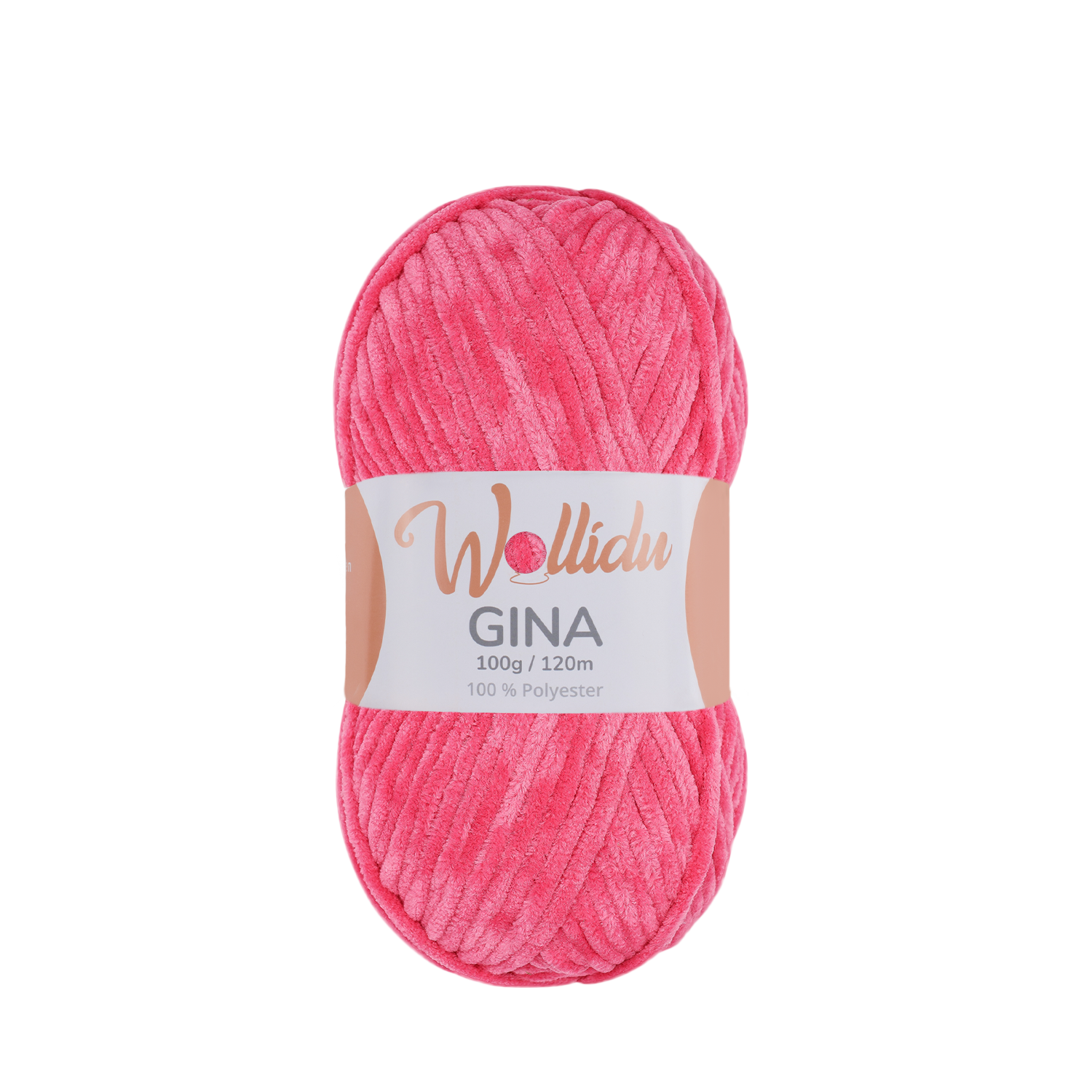 Gina 100g – Flauschgarn aus Chenille zum Häkeln & Stricken (Einzelknäuel, OEKO-TEX®)