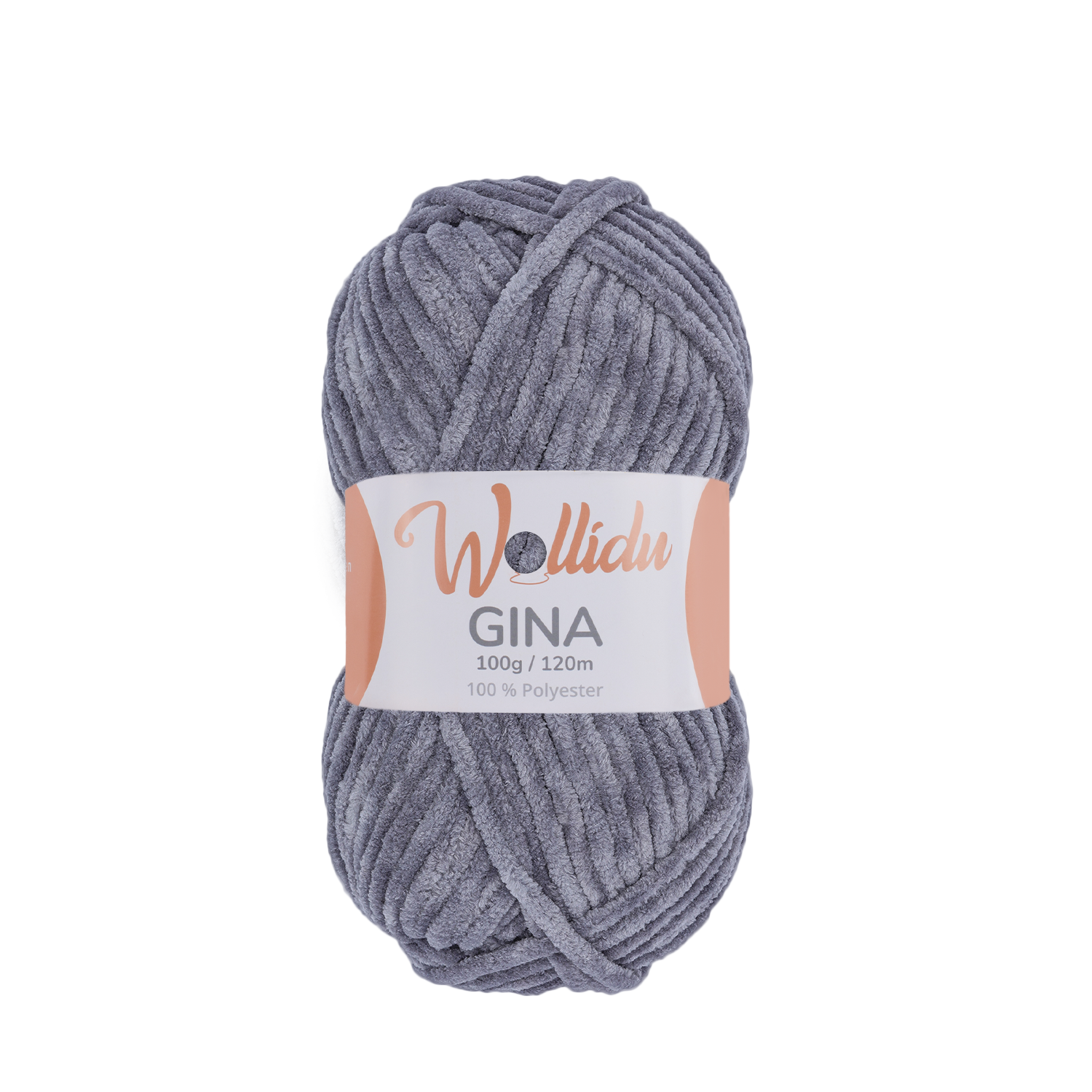 Gina 100g – Flauschgarn aus Chenille zum Häkeln & Stricken (Einzelknäuel, OEKO-TEX®)