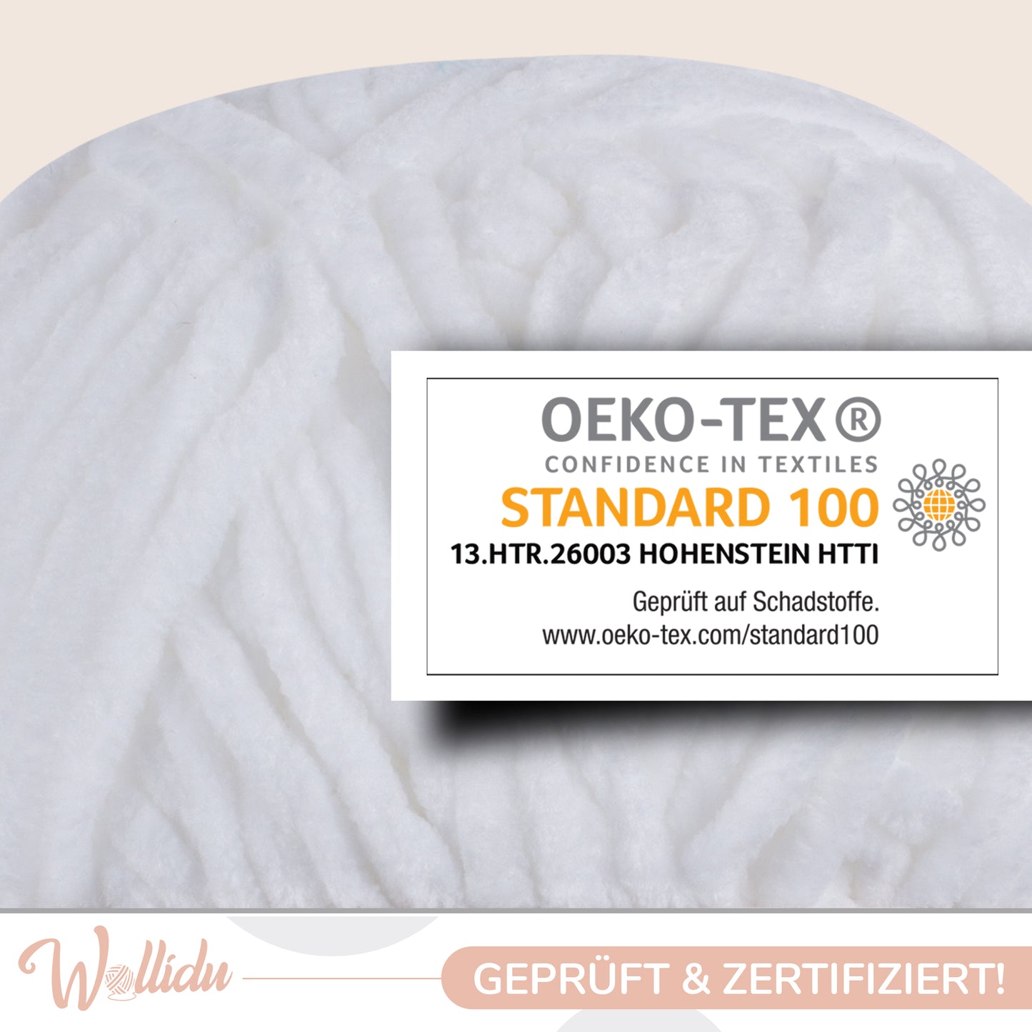 Wollidu Gina 100% Polyester 5 x 100g/120m - Weiß