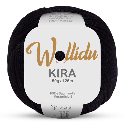 Kira 50g – Merzerisierte Baumwolle zum Häkeln & Stricken (Einzelknäuel, OEKO-TEX®)