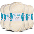 Lina 5er-Pack 100g – Mulesingfreie Acryl-Wolle mit Schafwolle, OEKO-TEX® zertifiziert (500g Gesamt)