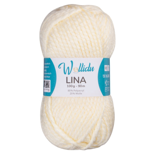 Lina 100g – Mulesingfreie Acryl-Schafwolle zum Stricken & Häkeln (Einzelknäuel, OEKO-TEX®)