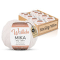 Mika 10er-Pack 50g – Strick- & Häkelgarn aus Baumwolle & Polyacryl (OEKO-TEX®, 500g Gesamt)