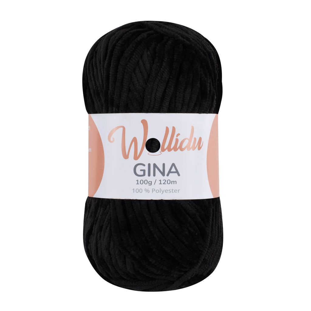 Chenille Garn 100g 120m – 100% Polyester – Wollidu Gina